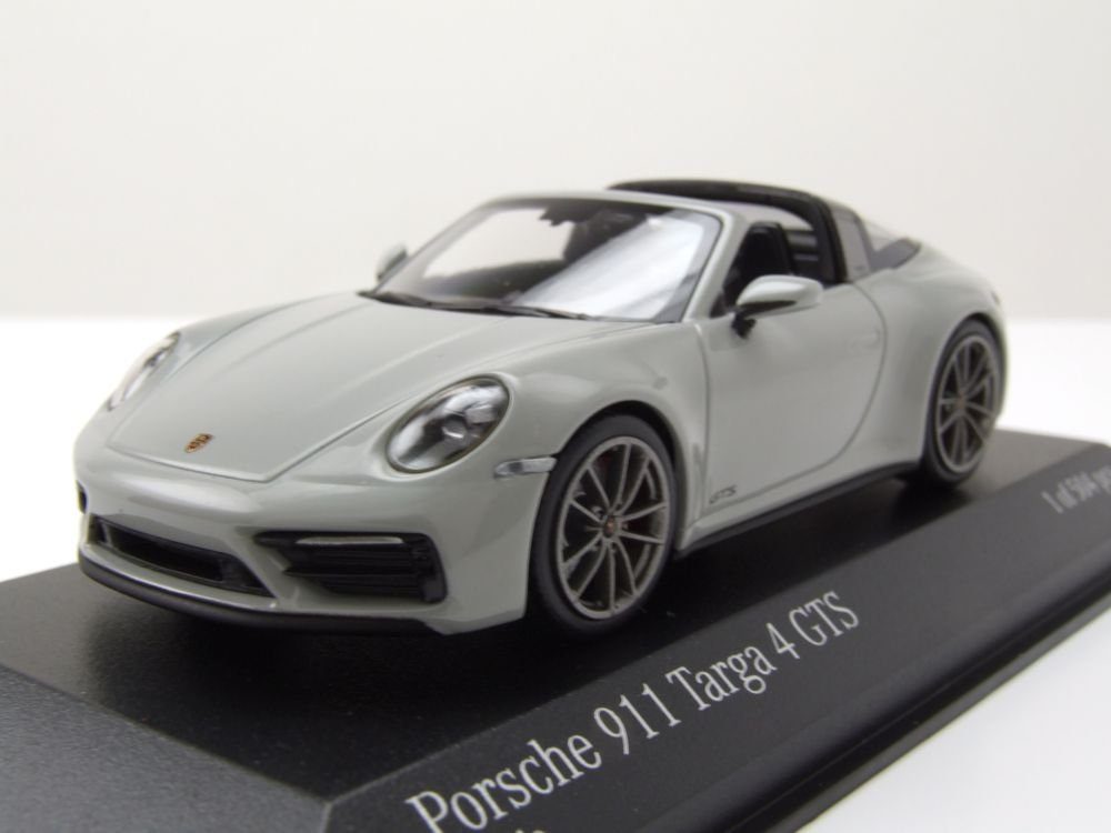 Minichamps Modellauto Porsche 911 992 Targa 4 GTS 2022 kalk grau Modellauto 1:43 Minichamps, Maßstab 1:43