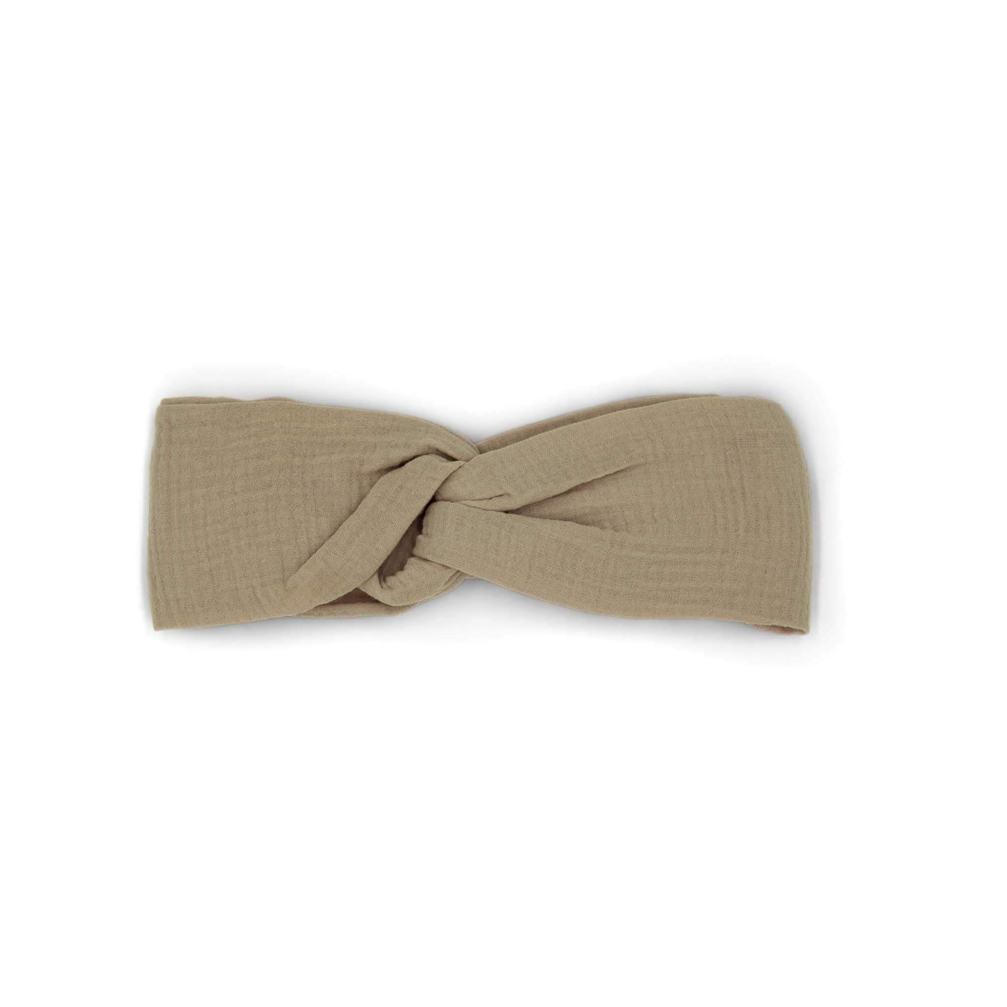 hutch&putch Stirnband Musselin-Stirnband Taupe