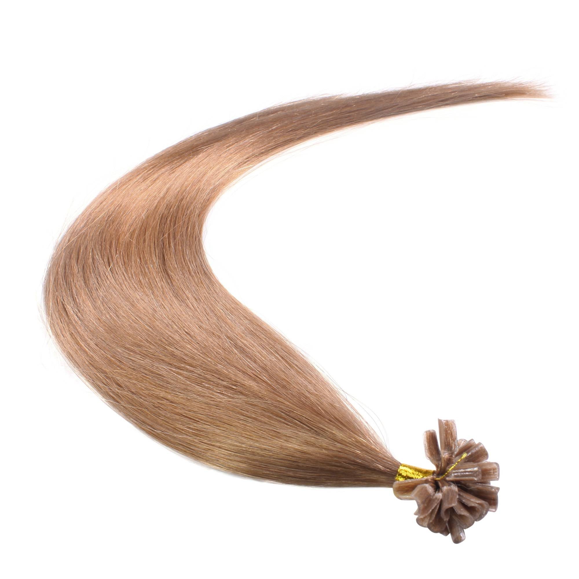 Natur-Asch Echthaar-Extension 50cm Extensions Bonding #8/01 Hellblond Premium hair2heart