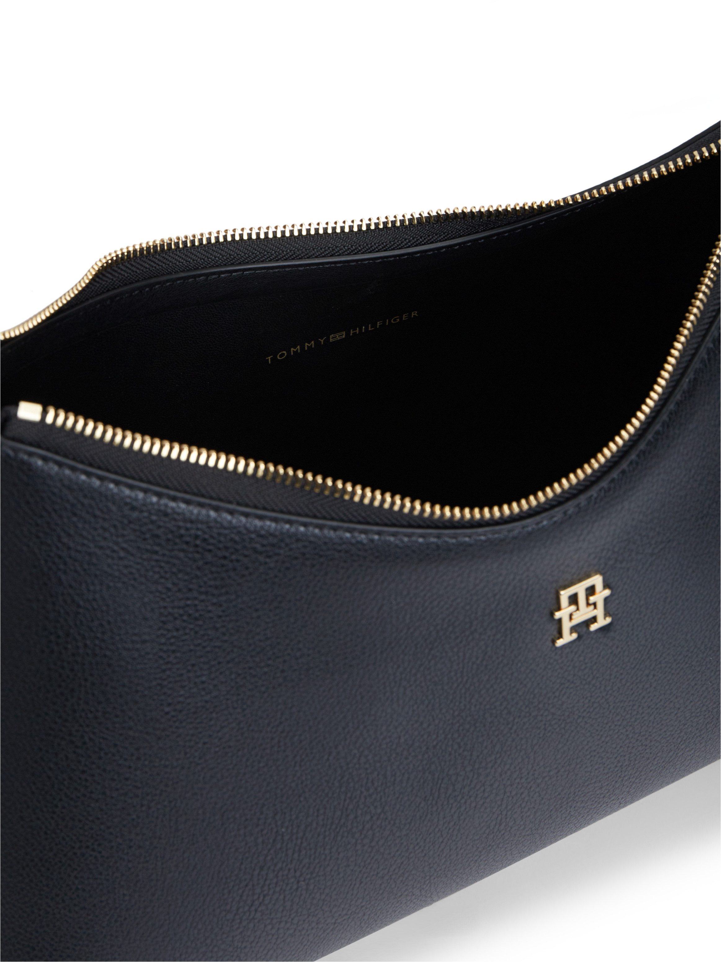 Tommy Hilfiger Schultertasche TH ICON SHOULDER BAG (Set, Mit abnehmbarem Schlüsseltäschen), Damen Handtasche, Clutch mit edlem Logoschriftzug – Bild 4 von 5