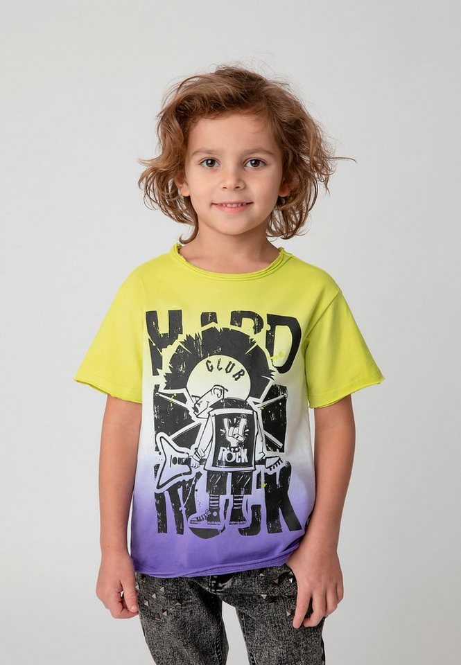 Gulliver T-Shirt mit Gradient-Print, Auffälliger Farbverlauf als bunter  Blickfang