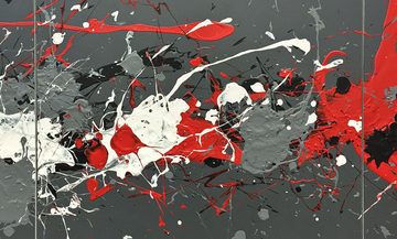 WandbilderXXL XXL-Wandbild Synapses 210 x 70 cm, Abstraktes Gemälde, handgemaltes Unikat