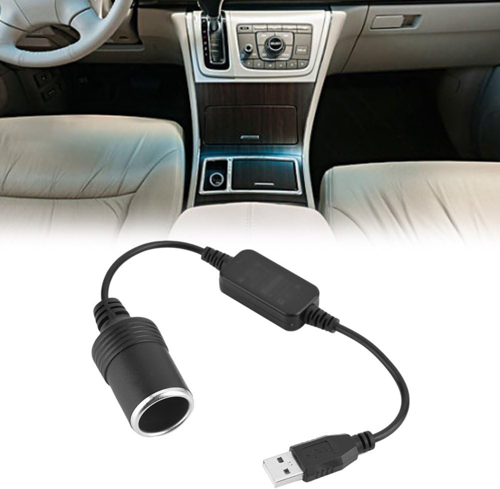 neue dawn USB auf KFZ Konverter 12V 1A - Dashcam, GPS, LED Strips Kompatibel KFZ Adapter (USB Betriebenden KFZ Adapter)