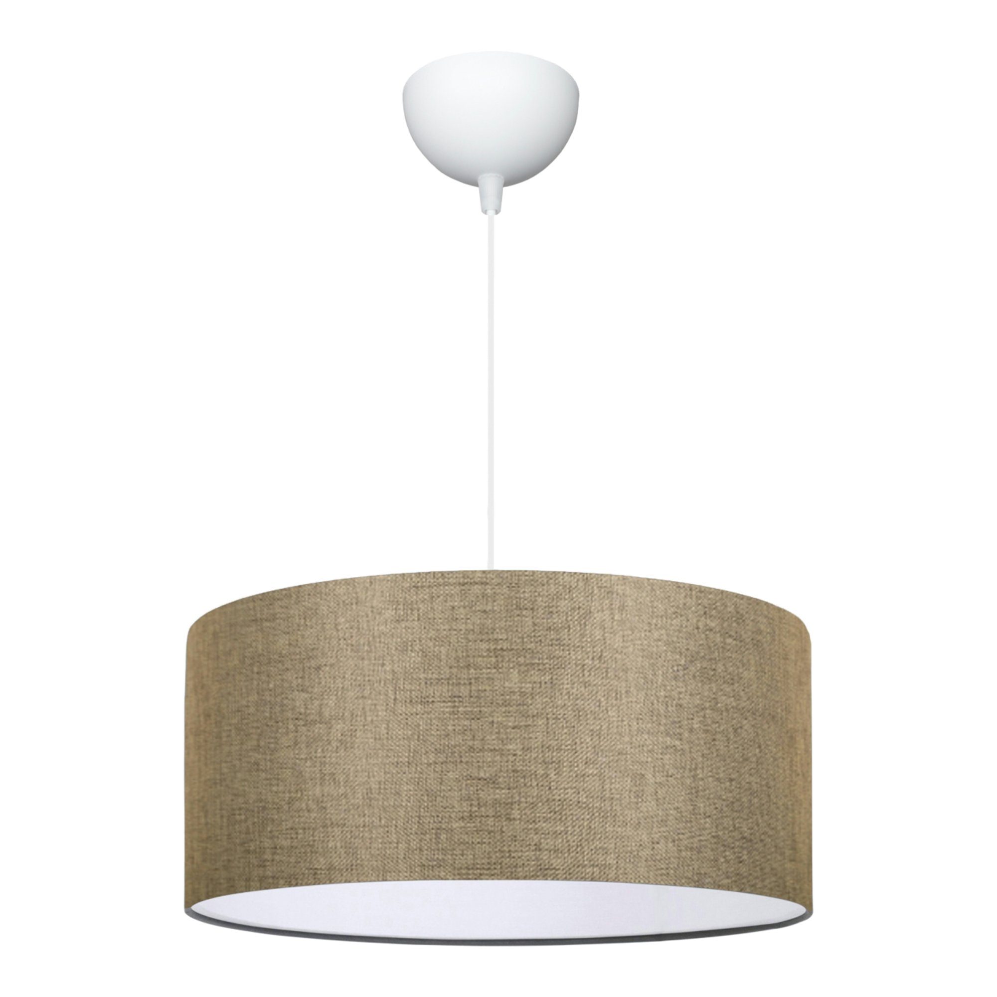 lux.pro Hängeleuchten, ohne Leuchtmittel, »Sutton« 1 x E27 Stoff Ø38 cm Bei günstig online kaufen
