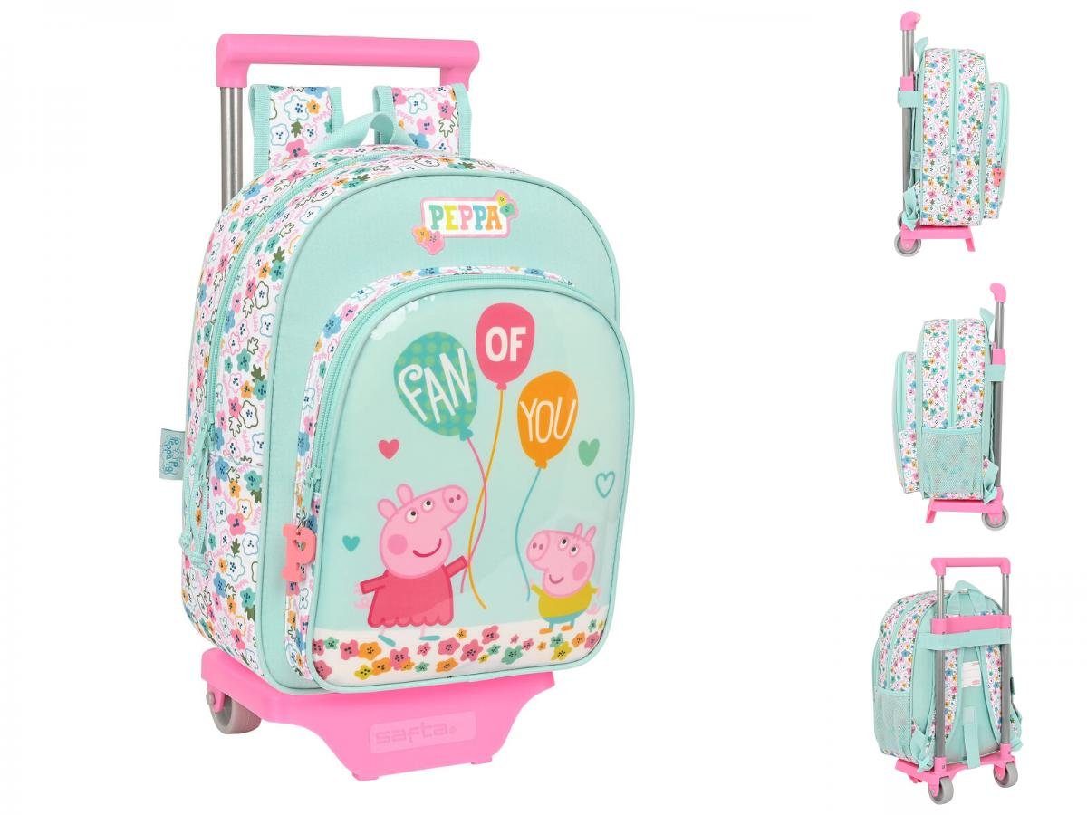 Pig Wutz mit 1 34 Peppa corner Cosy Kinder-Rucksack x Rucksack Hellblau 26 x Peppa Rädern