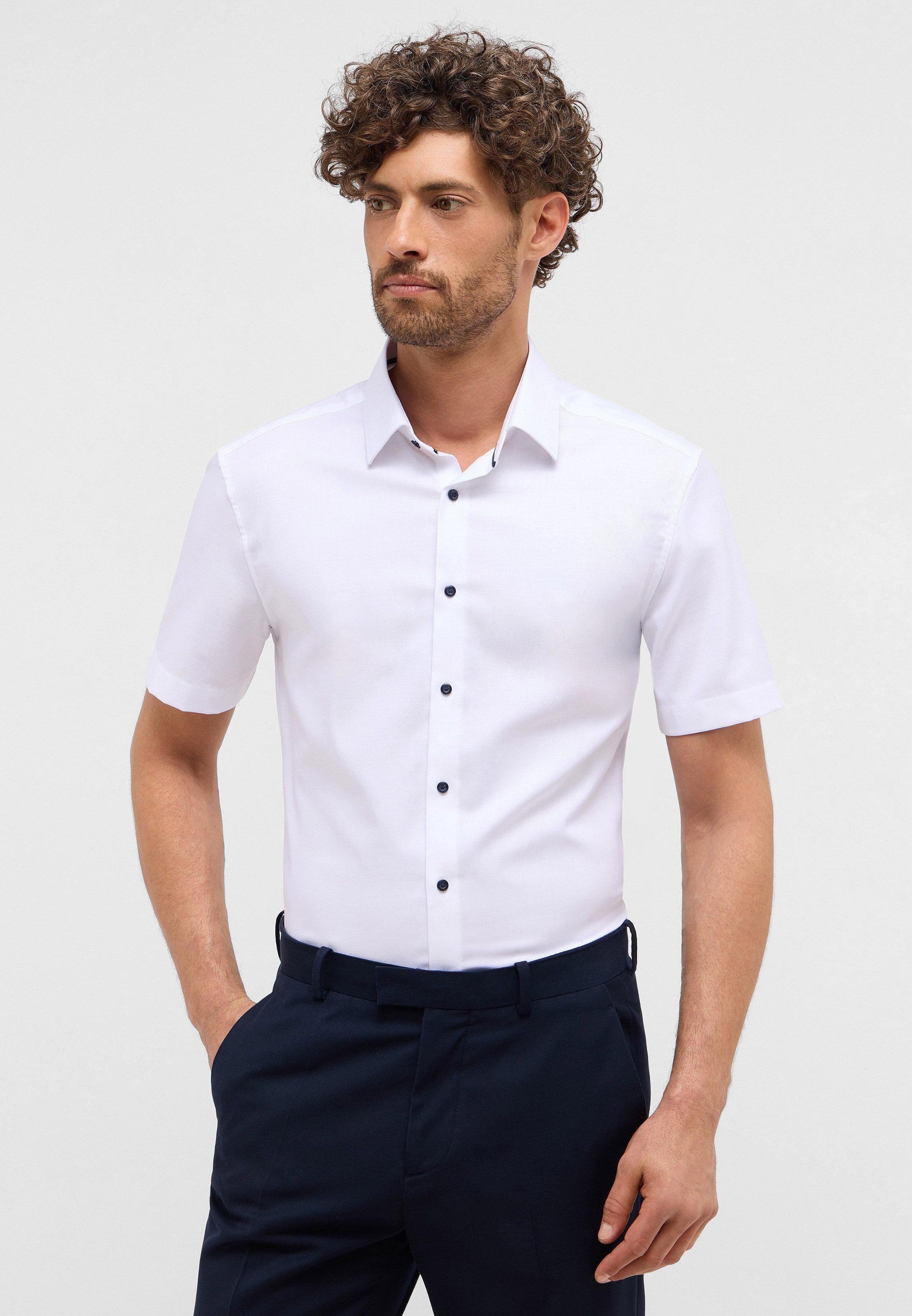 Eterna Kurzarmhemd SLIM FIT NON IRON günstig online kaufen