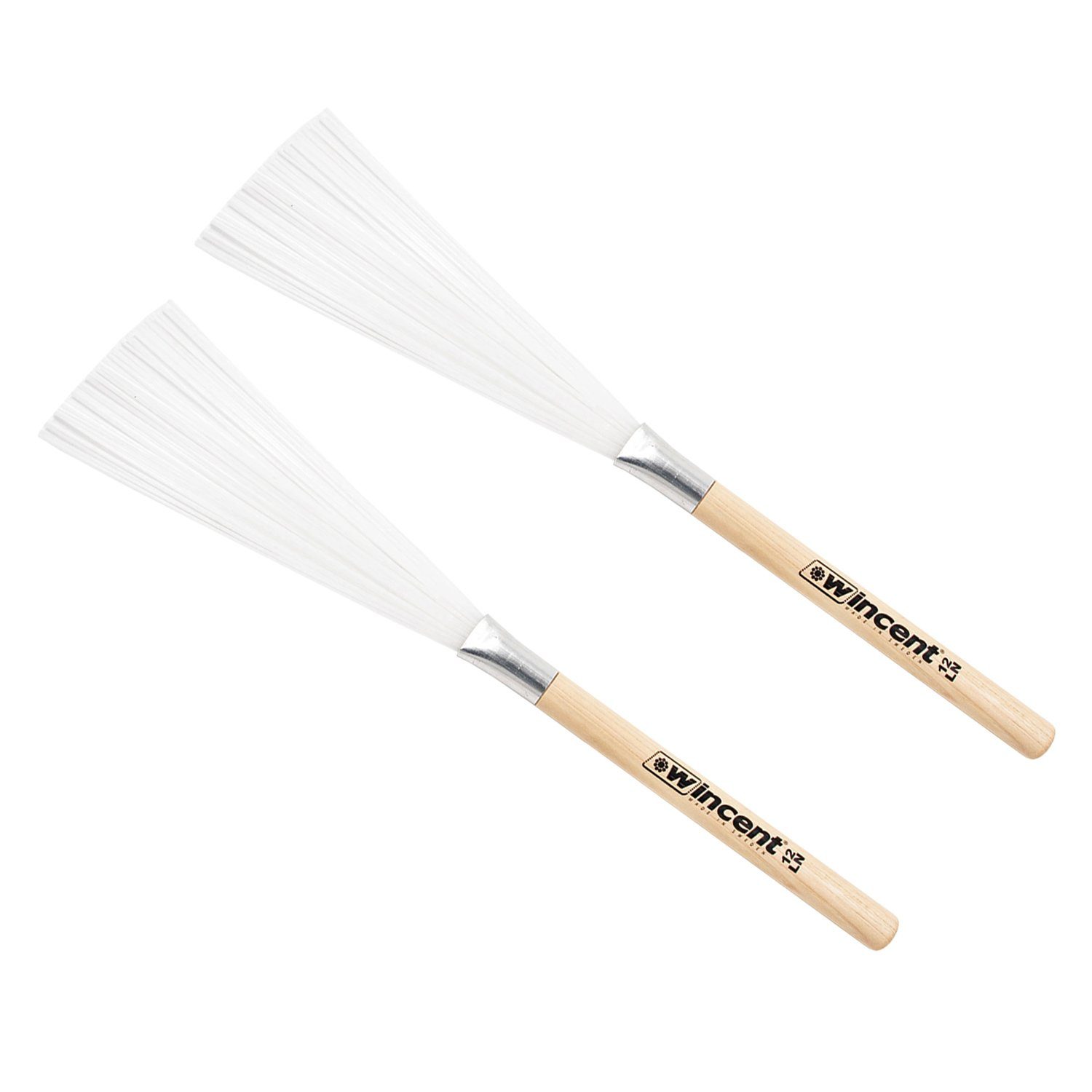 Wincent Schlagzeug Wincent 12LN Light Nylon Brush Besen Holzgriff