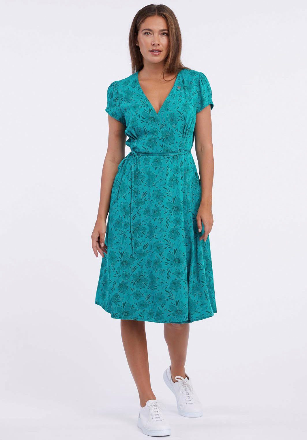 Ragwear Sommerkleid LOWENNA Ausschnitt mit Wickeleffekt günstig online kaufen