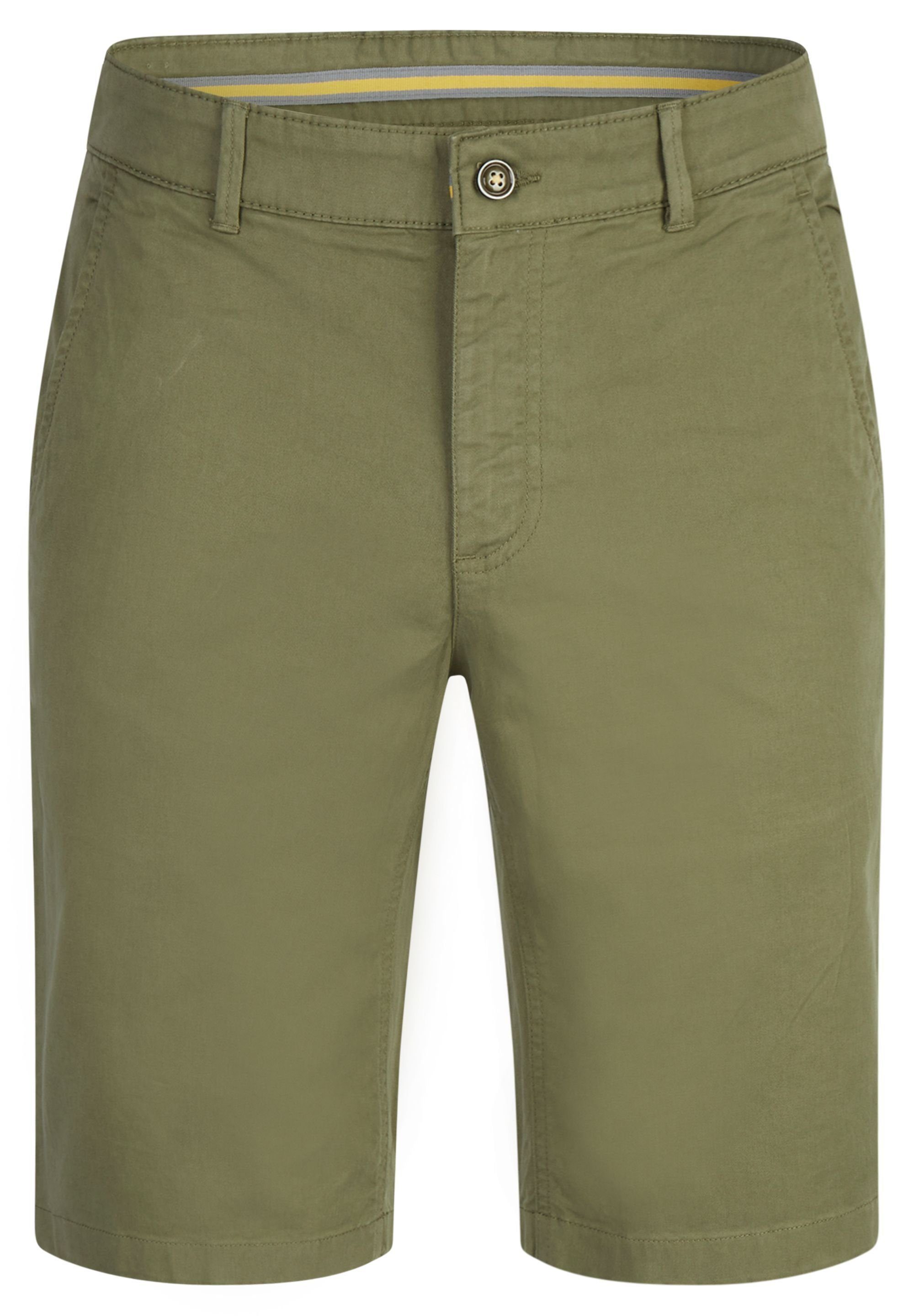 HECHTER PARIS Shorts mit olive dark Gürtelschlaufen