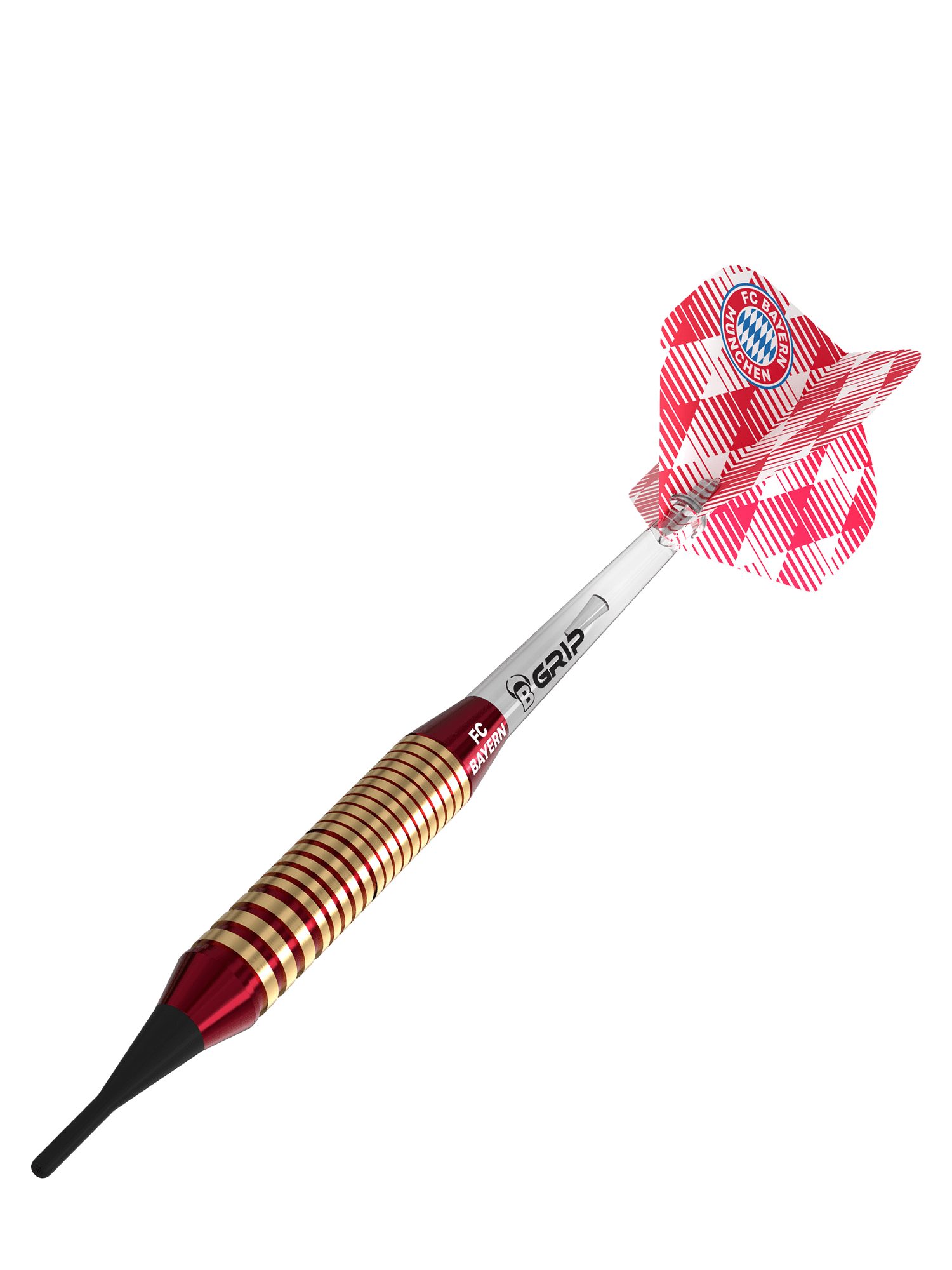 BULL'S Dart-Flights FC Bayern München I Softdarts Braas 18 g I Rot/Weiß