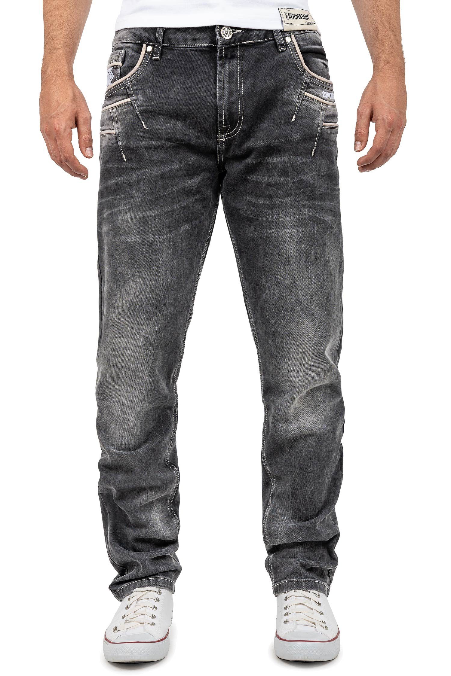 Hose Stonewashed & Regular-fit-Jeans Casual Cipo Baxx Waschung mit Lässiger BA-CD719