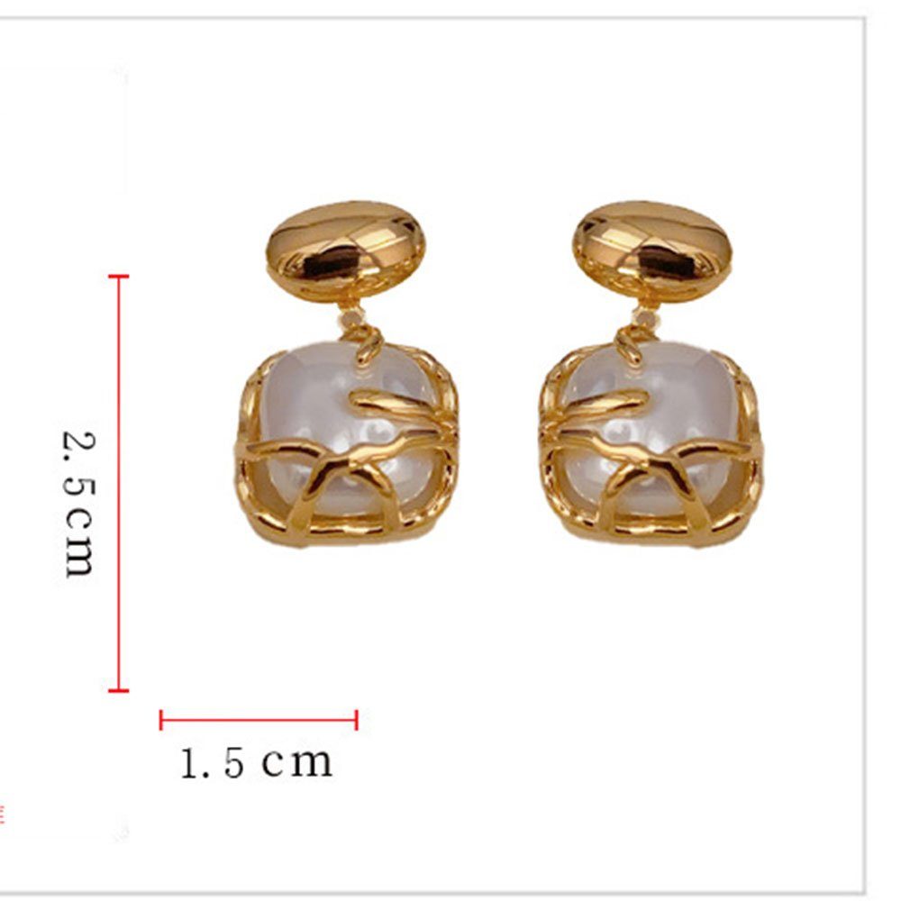 Perlen-Bräute Partys Ohrringe für Ohrringe Geeignet Paar Ohrhänger Anhänger Damenschmuck, Hochzeiten, LAKKEC Metall Stilvoll