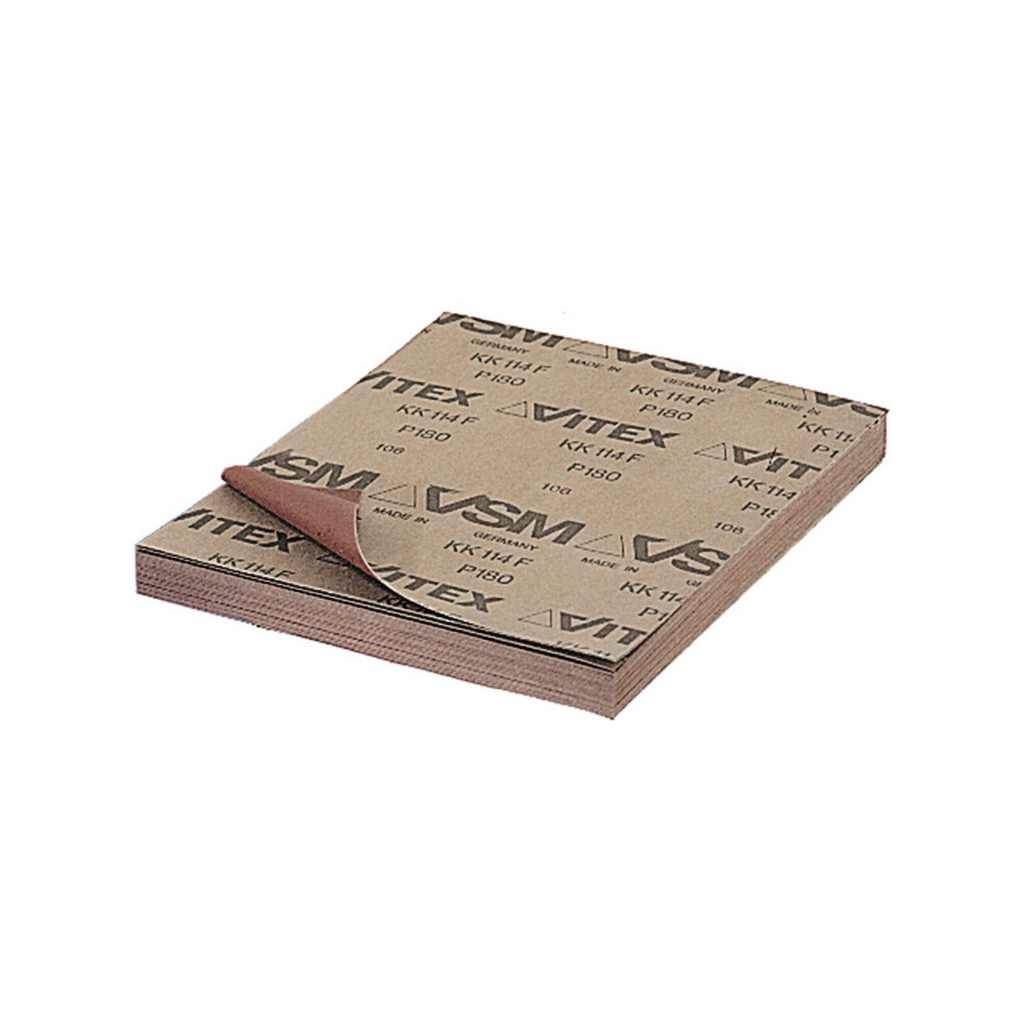 VSM Schleifpapier VSM Schleifgewebe (A) braun, sehr flexibel KK 114 F, 230x280 mm, Körnu