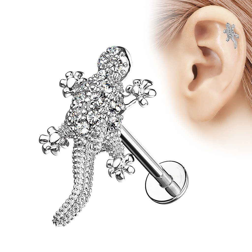 Taffstyle Piercing-Set Piercing Stab Kristall Eidechse günstig online kaufen