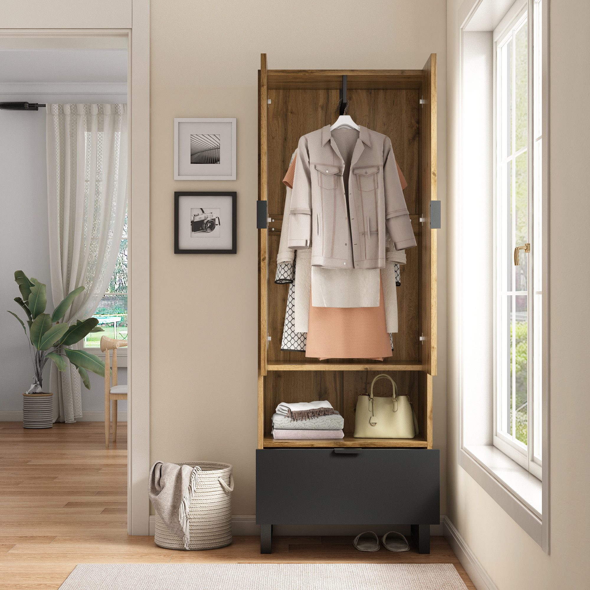 HAUSS SPOLE Garderoben-Set mit Schublade, Ein günstig online kaufen