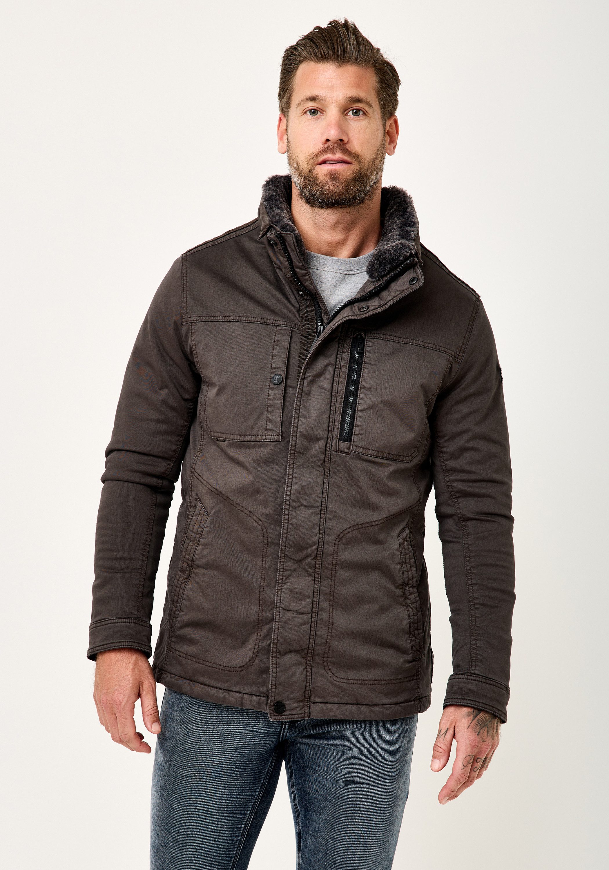 Redpoint Winterjacke KEV Winterjacke aus Baumwolle mit Stretch