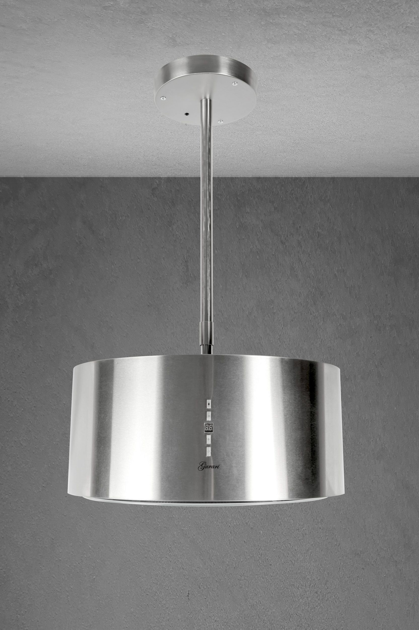 GURARI Inselhaube GCH I 237 IS 50// GCH I 237 IS 50, Umluft Inselhaube, Edelstahl, Dunstabzugshaube 50cm, 860m³/h