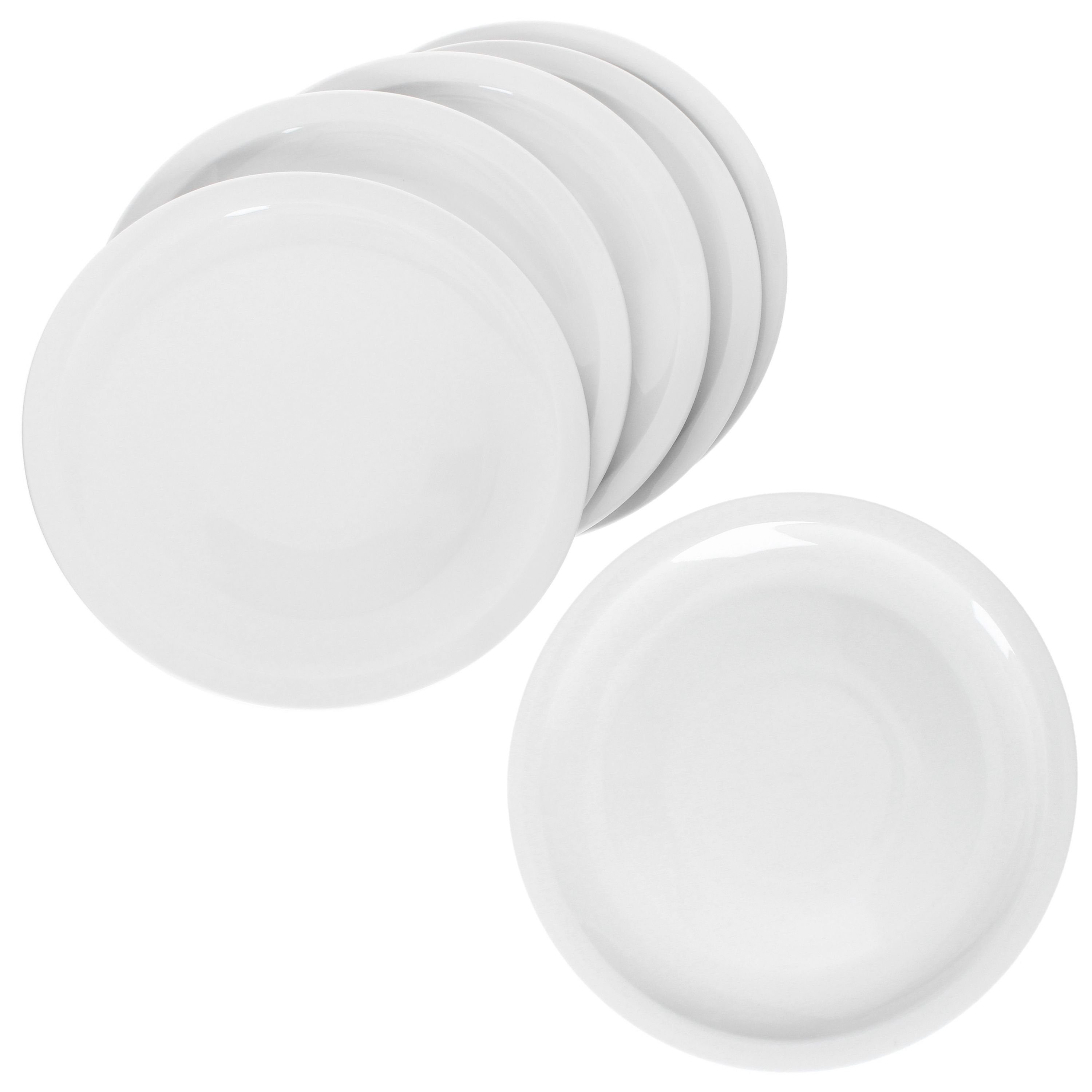 Pizzateller XL-Teller Platte MamboCat Bianco weiße Pizzateller 6er Set große Ø30,5cm