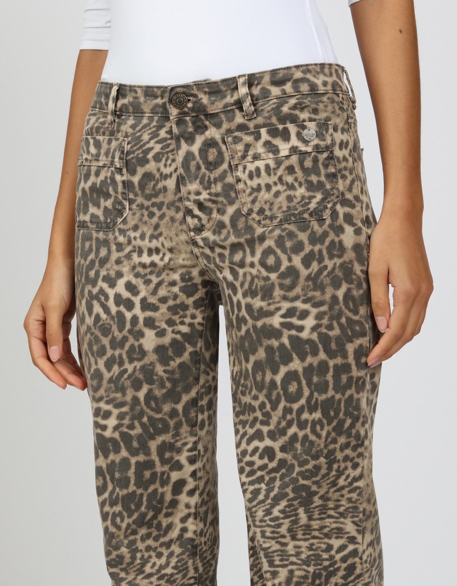 GANG Bootcut-Jeans 94 JESSI FLARED im angesagten Leo Muster