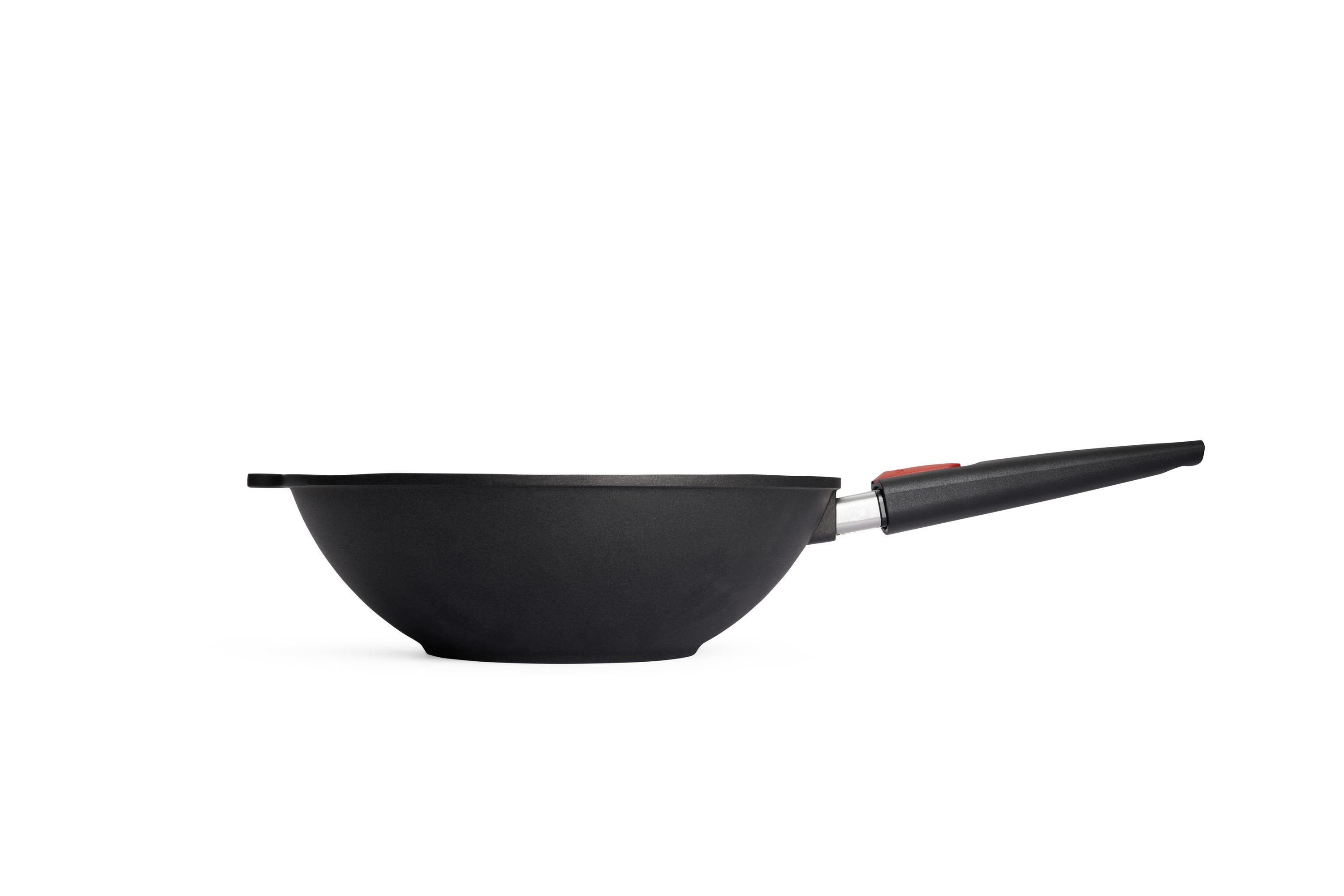 WOLL Servierpfanne Norbert Woll GmbH Guss-Schwenkpfanne Titanium Schwarz 30 cm 10 cm Höhe, (Guss-Schwenkpfanne), Ohne Deckel
