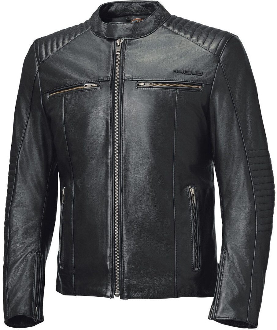 Held Biker Fashion Motorradjacke Robin Motorrad Lederjacke Airbag vorbereitet,Ellenbogenprotektoren enthalten,Schulterprotek
