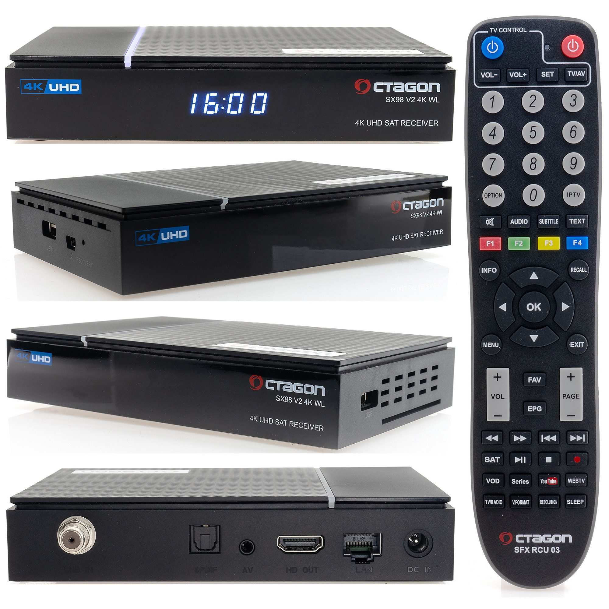 OCTAGON Octagon SX 98 V2 4K DVB-S2 Sat Receiver SAT-Receiver