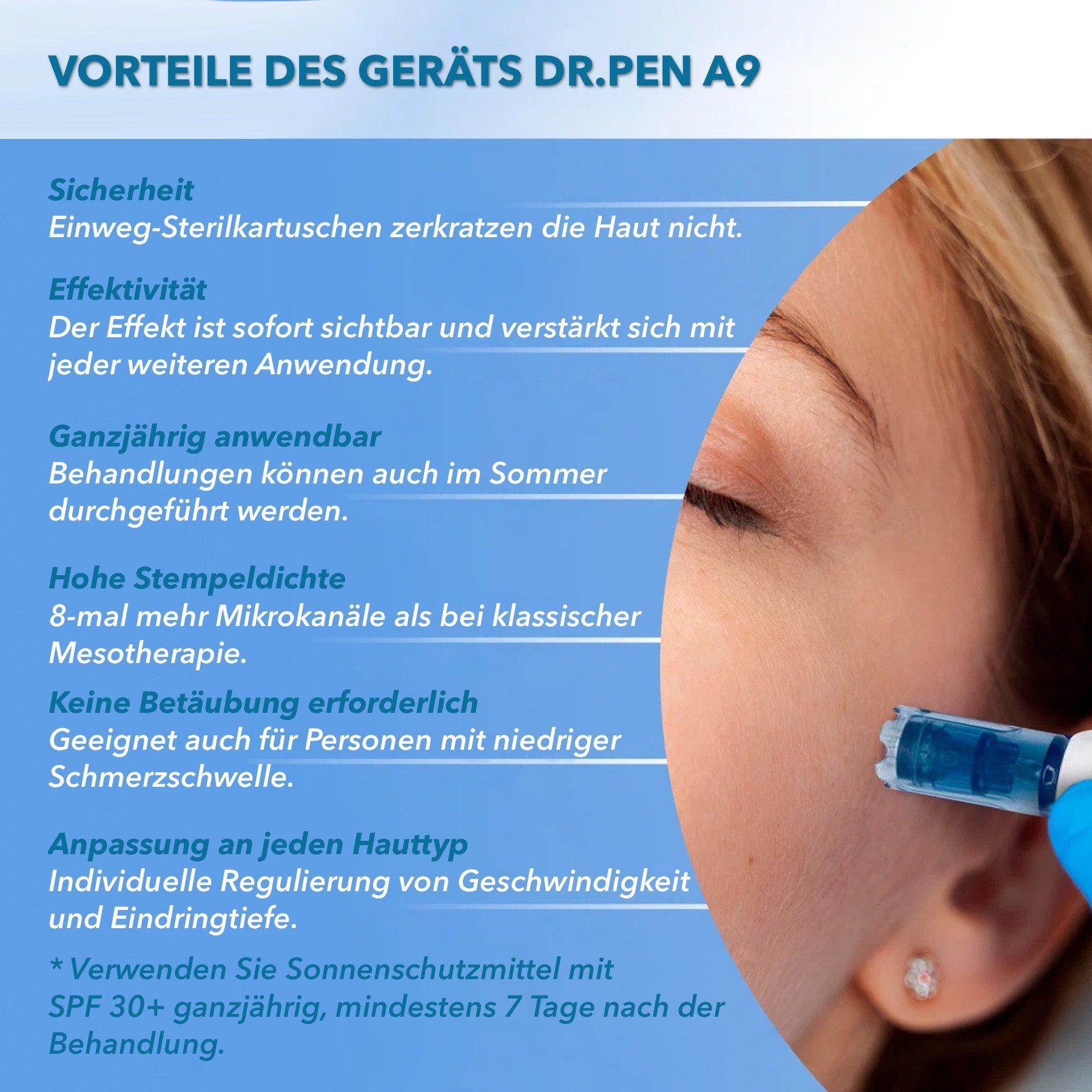 P-Beauty Cosmetic Accessories Dermaroller Dermapen Dr.pen A9 Anti-Aging Anti Falten Hautpflege Gerät, 1-tlg., Microneedling, Derma Pen, Meso-Behandlung – Bild 5 von 5