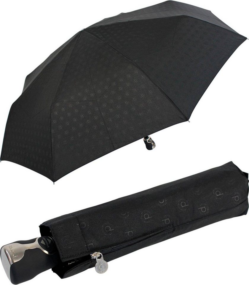bugatti Taschenregenschirm gran turismo Auf-Zu Automatik - heat stamp,  elegant und stabil, Maße: Regenschirm geöffnet 102-93 cm, Schirm  geschlossen 29 cm groß