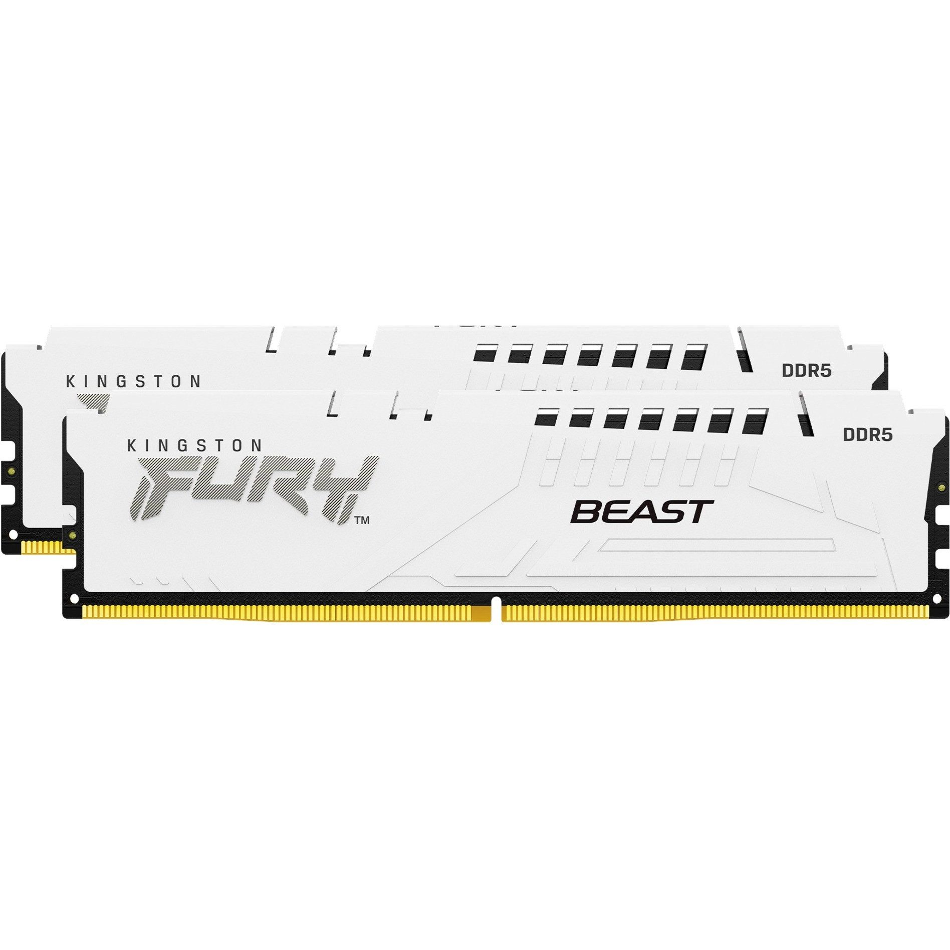 Kingston FURY Beast 32GB DDR5-6000 CL30 (2x16GB Dual Channel Kit) Weiß PC-Arbeitsspeicher (Intel® XMP 3.0, AMD EXPO zertifiziert)