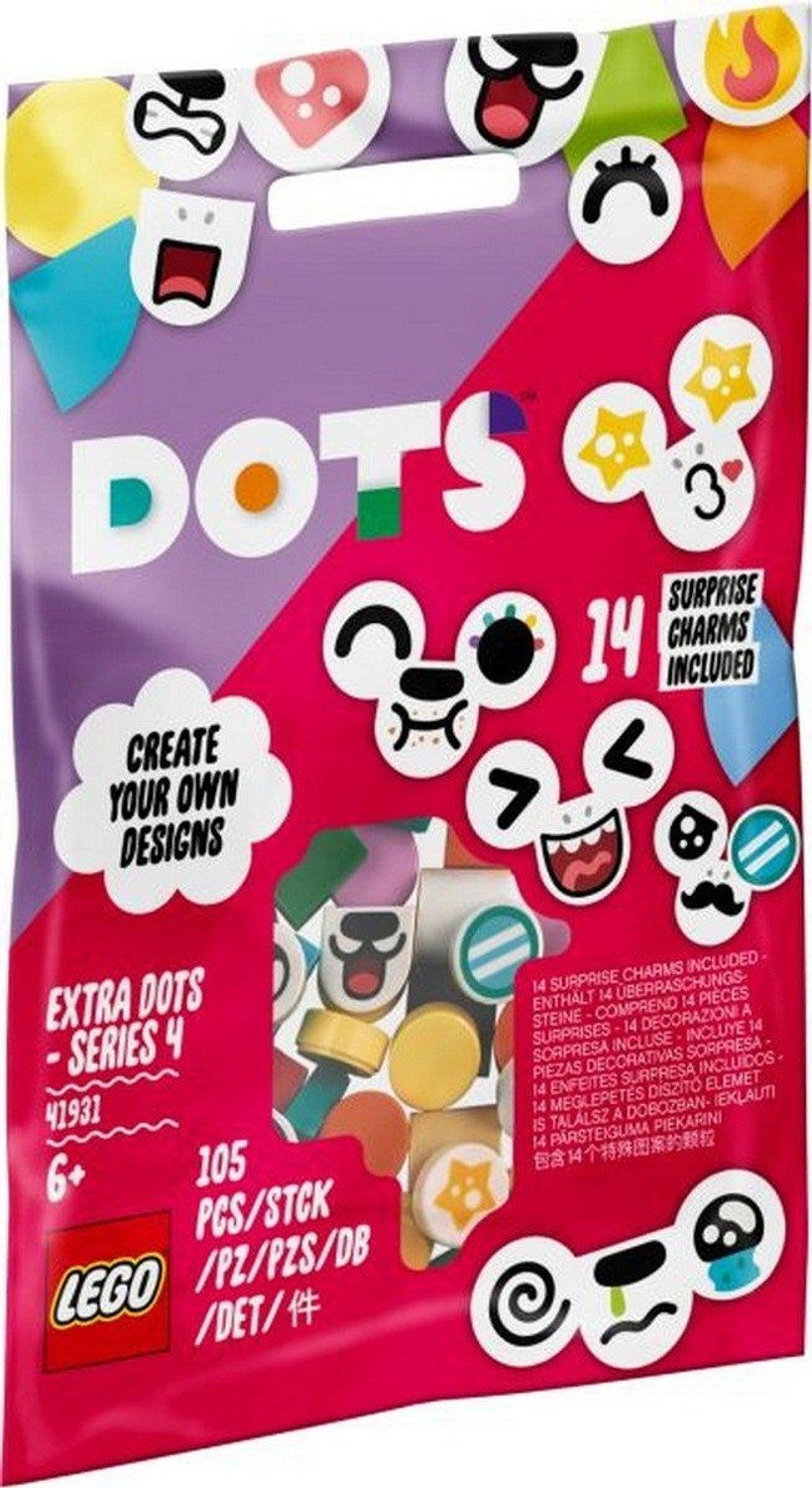 LEGO® Dots Ergänzungsset Tiergesichter Konstruktionsspielsteine, (Ergänzungsset Tiergesichter, Klemmbausteine), Made in Europe