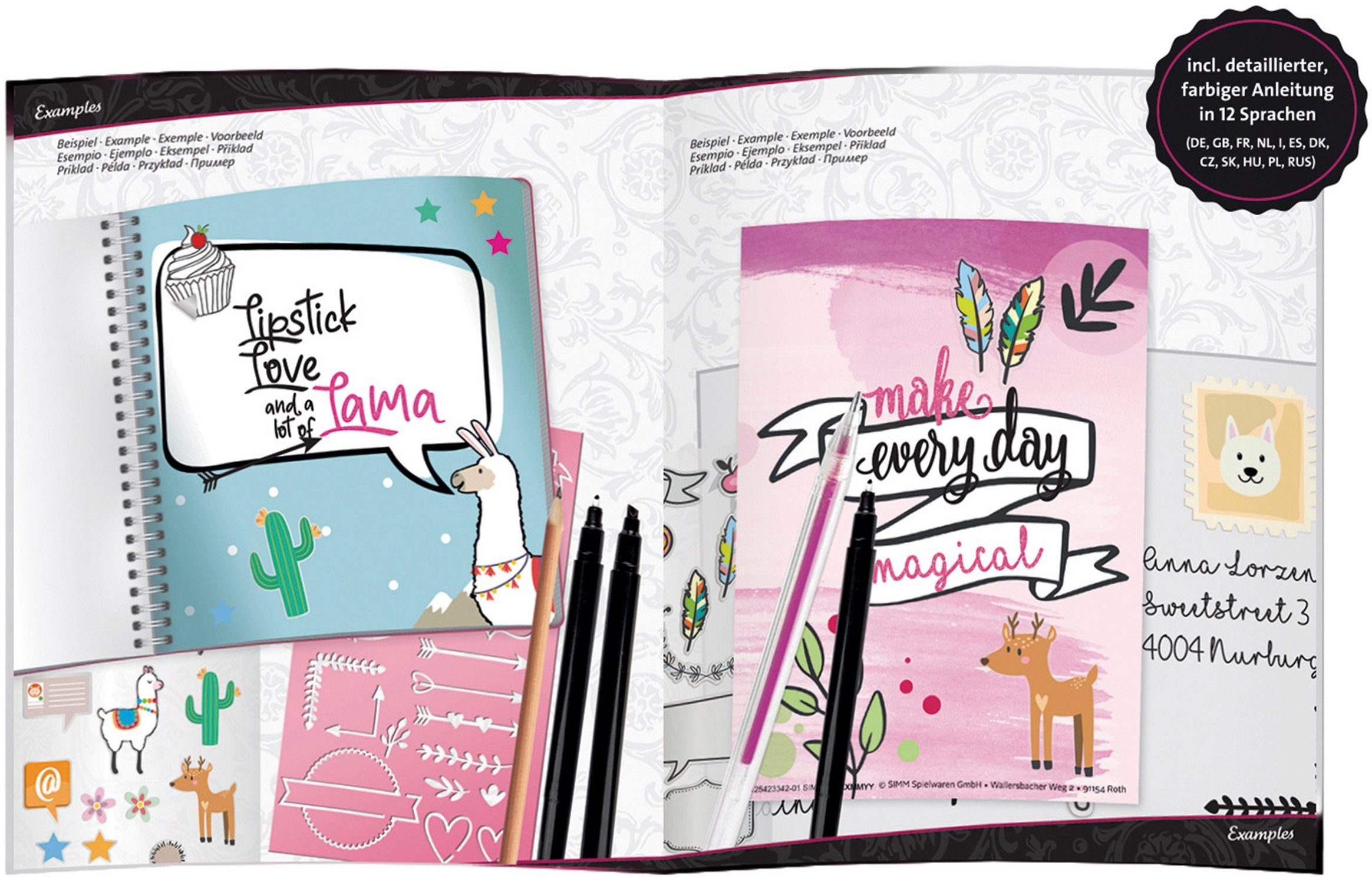 Lena® Kreativset Handlettering-Set