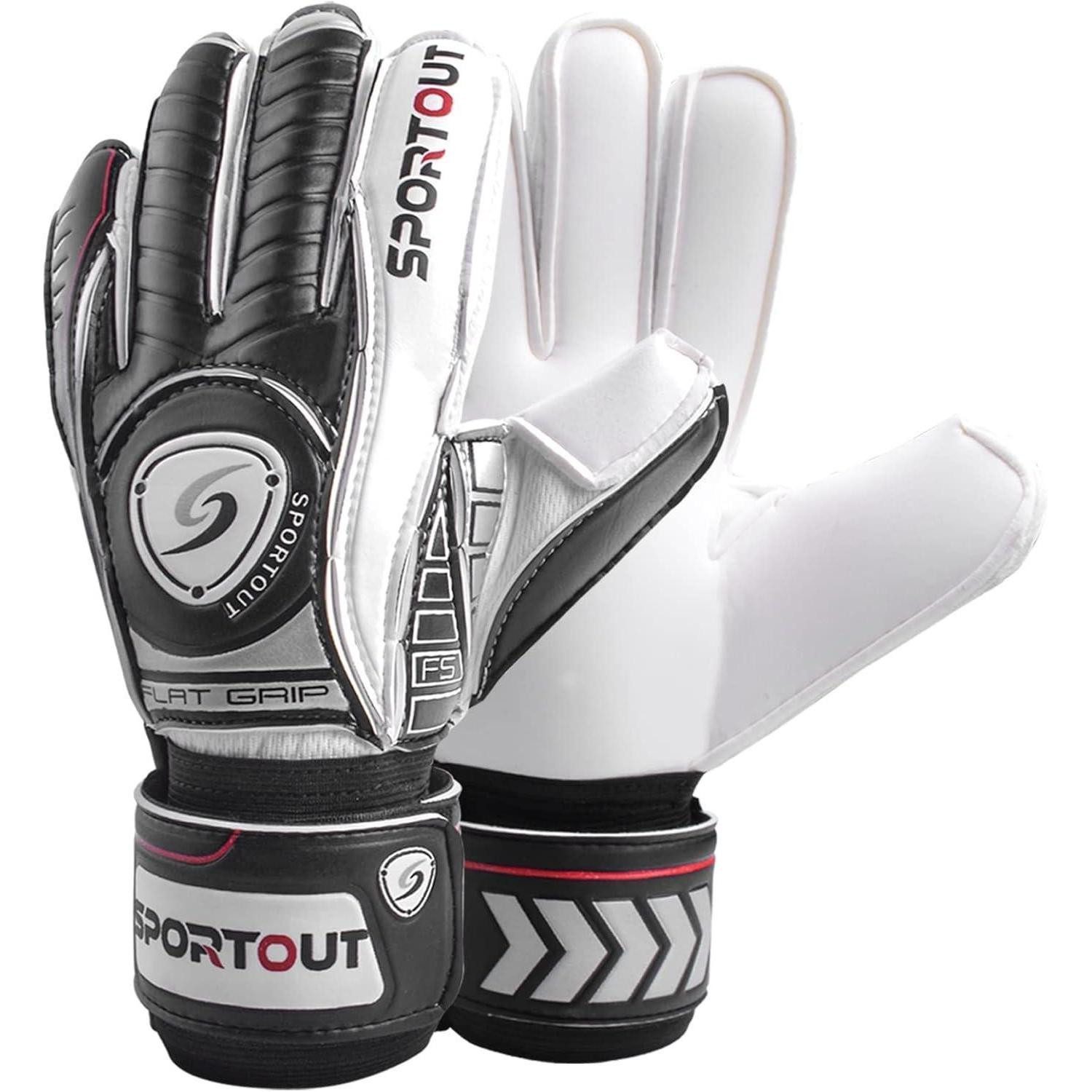 LuxusKollektion Torwarthandschuhe Torwarthandschuhe Fingersave Latex 4mm Herren Schwarz 9