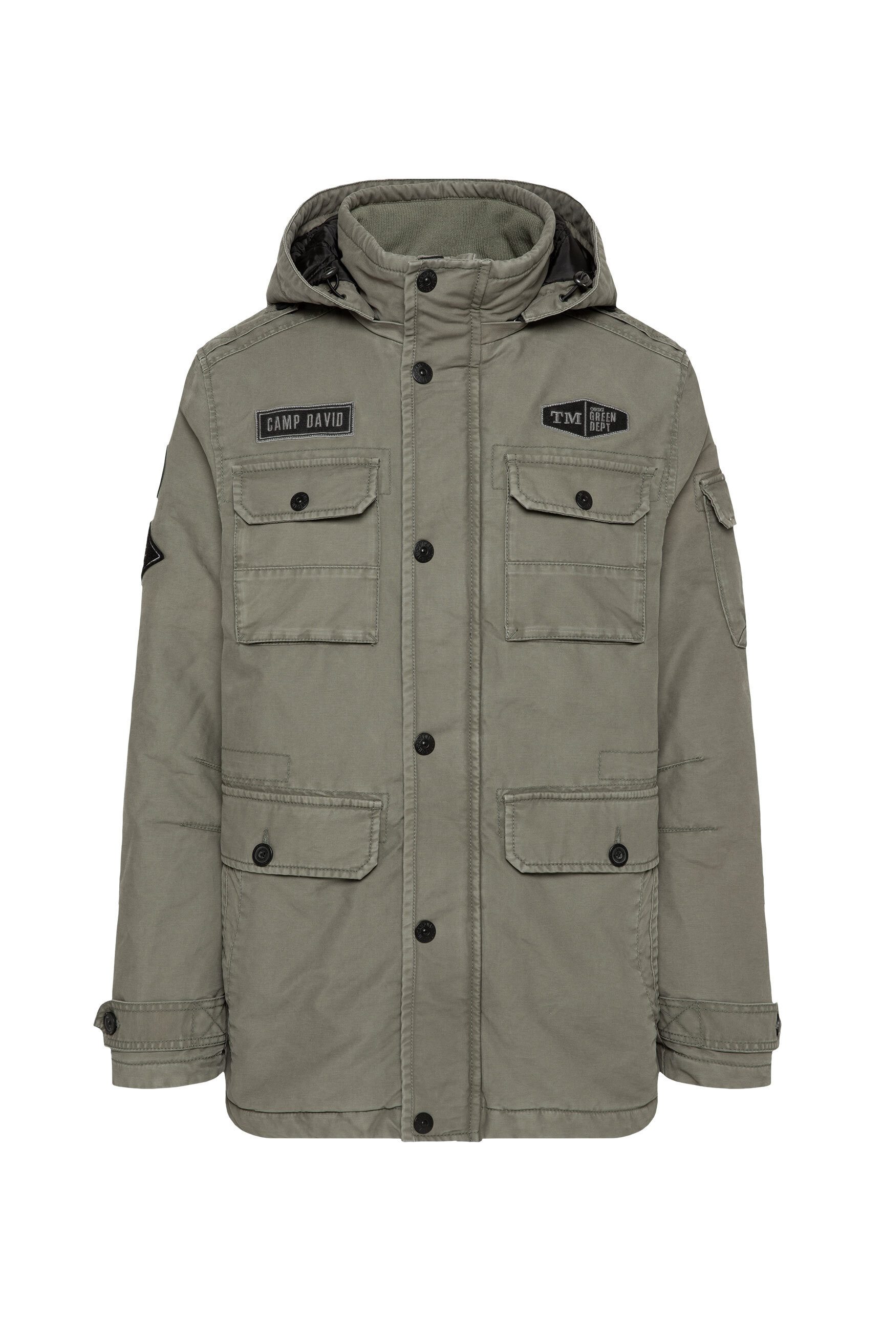 CAMP DAVID Fieldjacket mit Tunnelband in der Taille günstig online kaufen