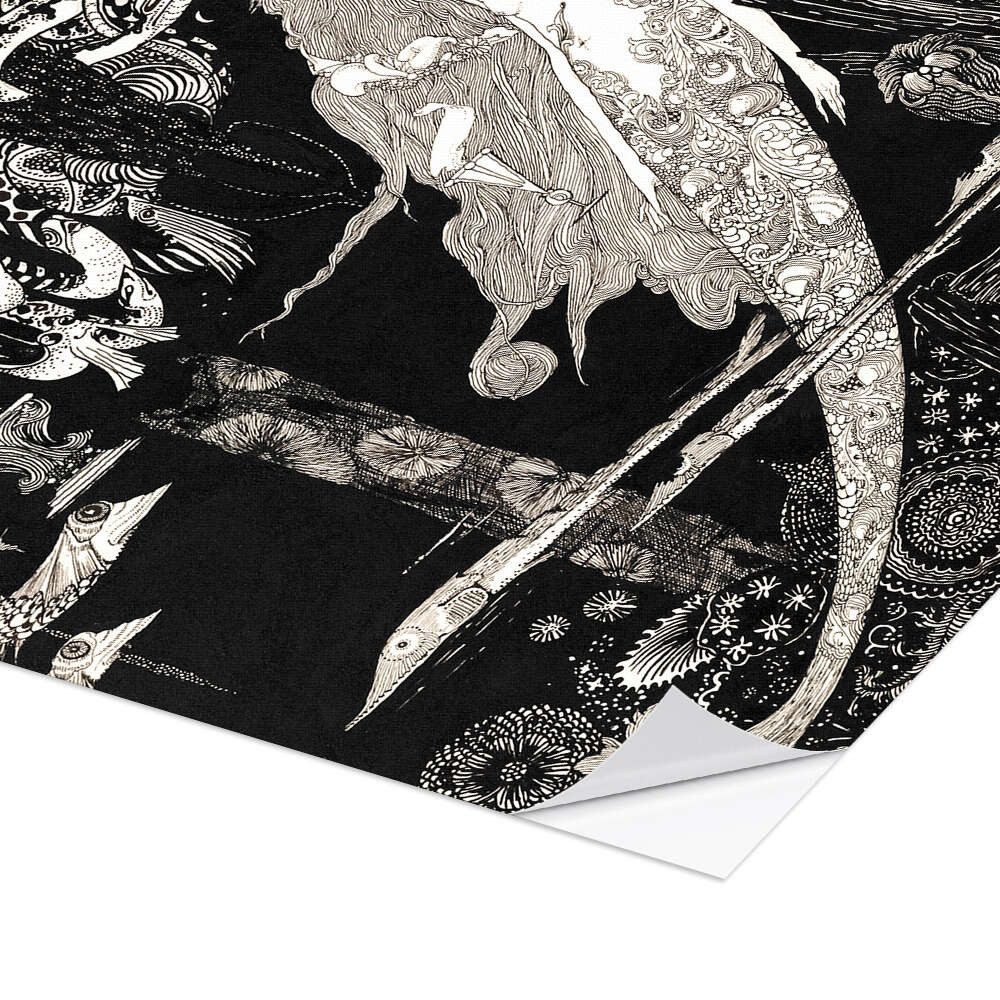 Posterlounge Wandbild Die kleine Meerjungfrau, Harry Clarke, erhältlich als Poster, Leinwandbild, Wandsticker oder Acrylglasbild