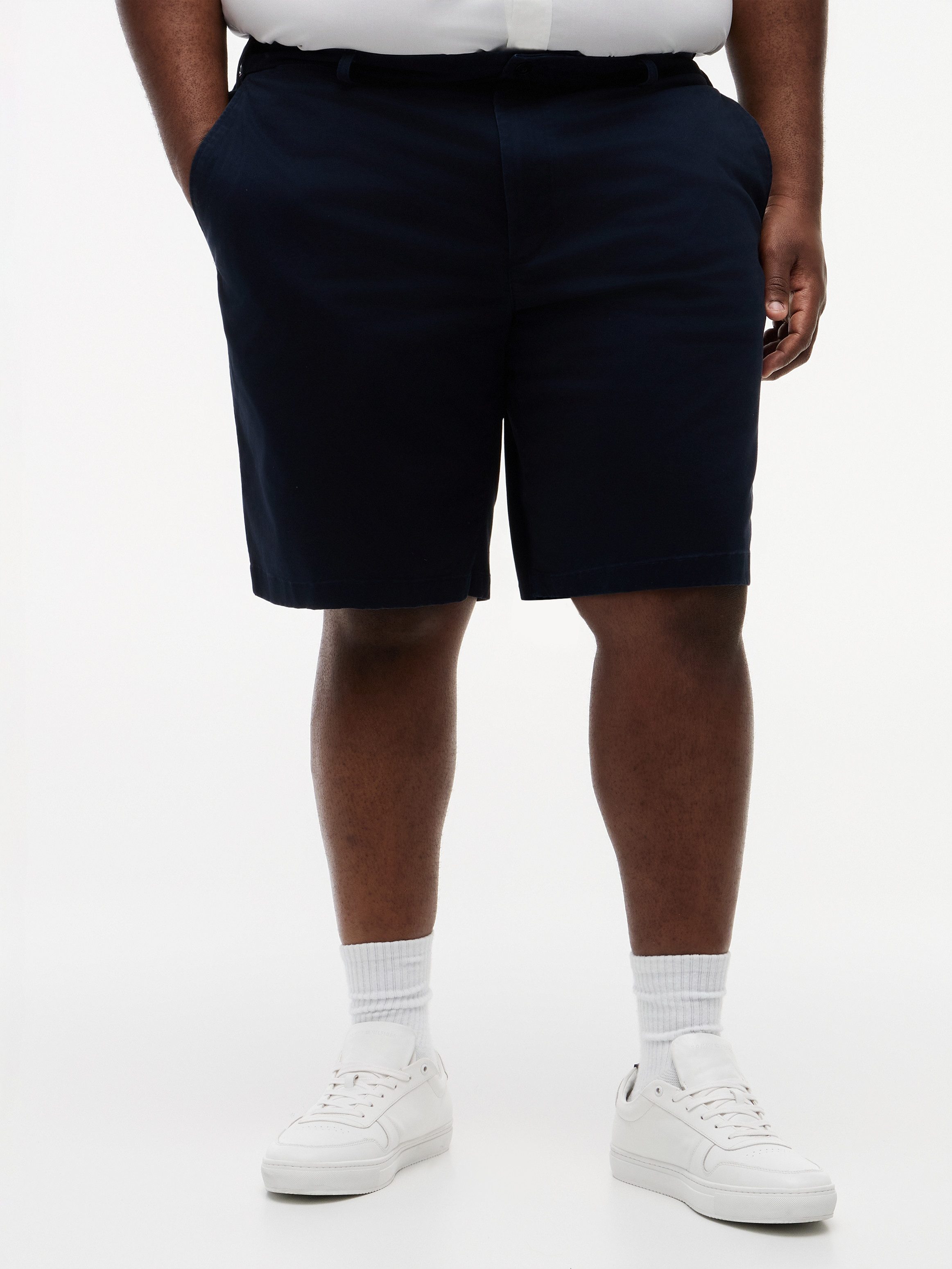 Tommy Hilfiger Big & Tall Shorts BT-DNTN 9.5 ESS TWILL W/ BELT-B Große Größe, normale Passform