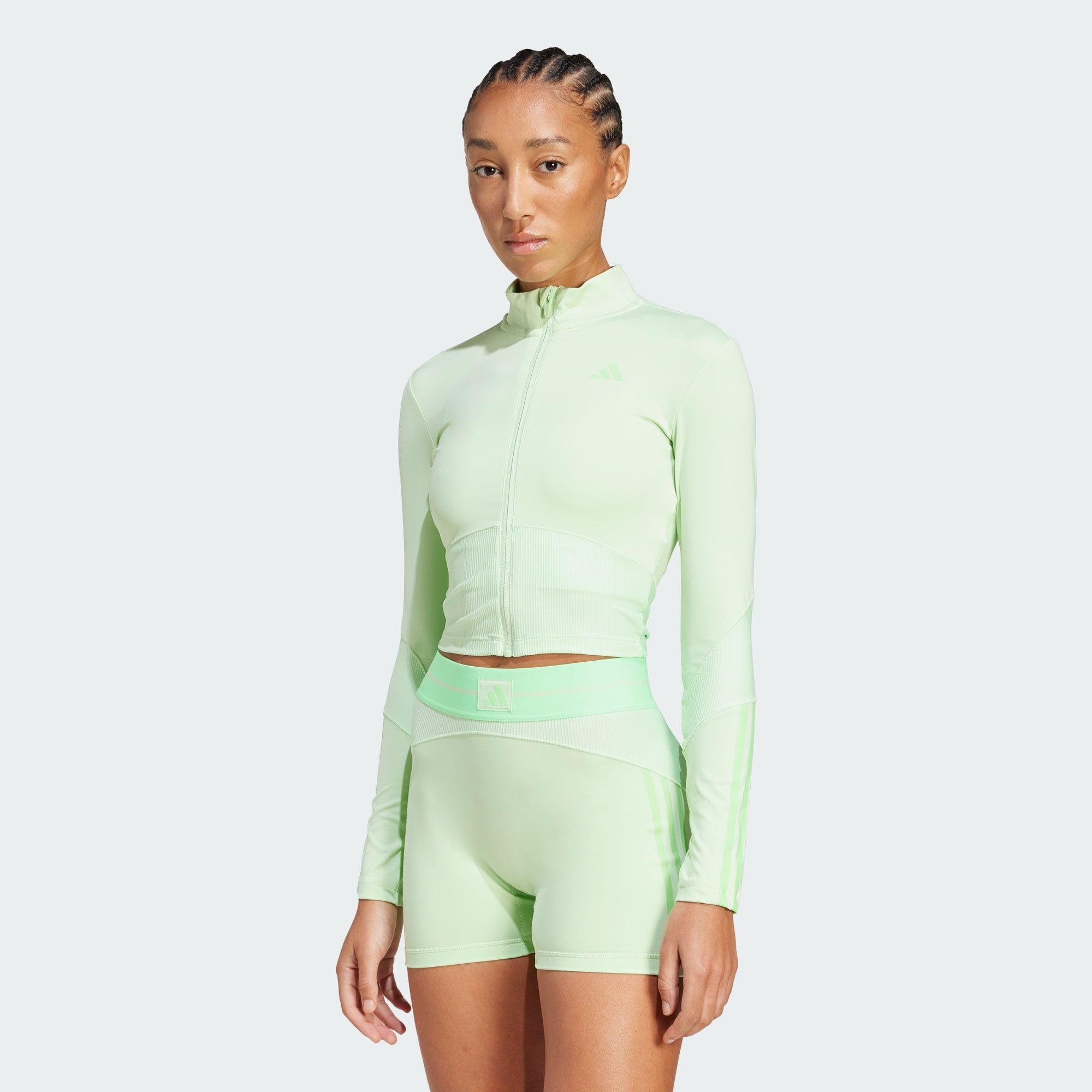 adidas Performance Trainingstop HYPERGLAM RIB ZIP THRU COVER UP