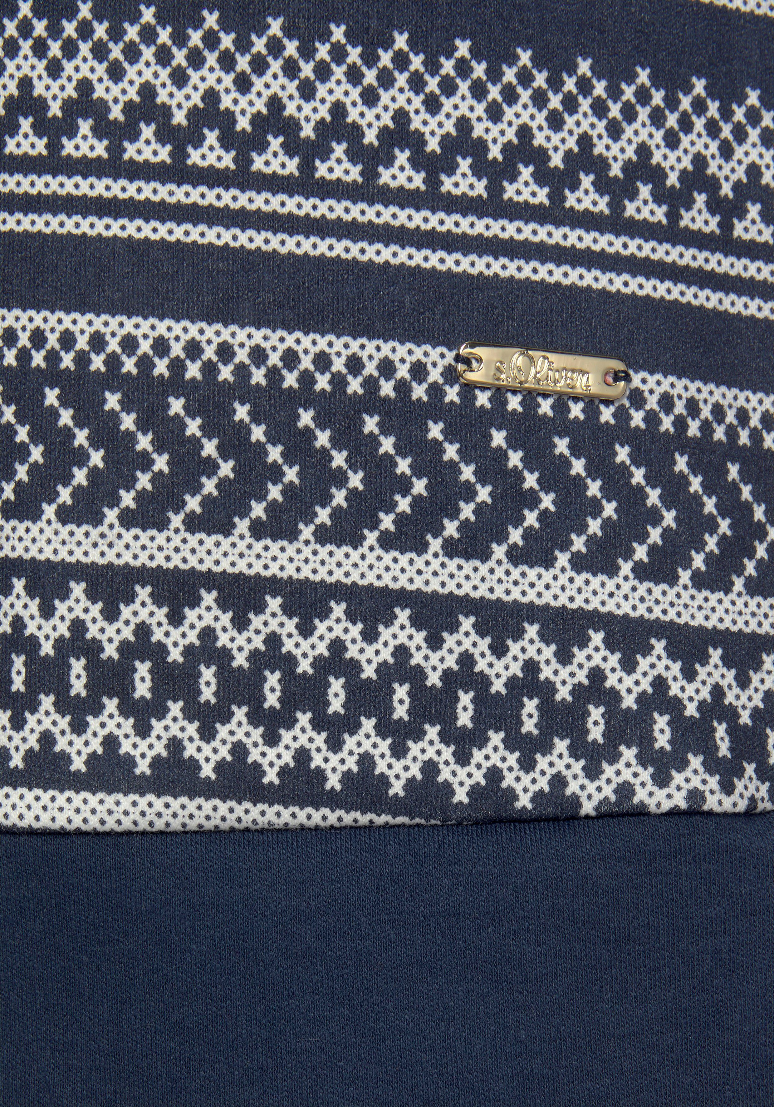 s.Oliver Nachthemd mit navy Norwegermuster