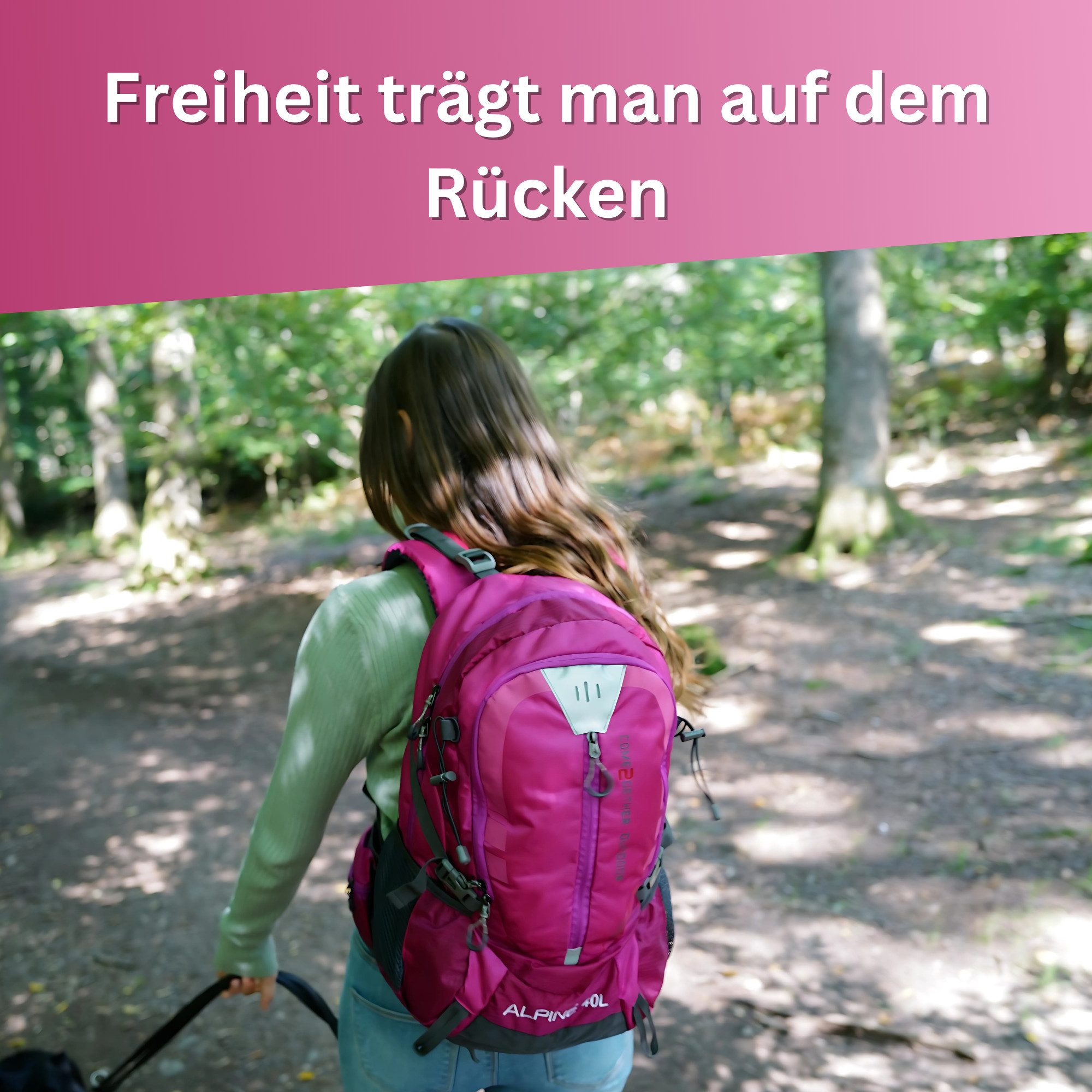 NOWI Wanderrucksack Outdoor-Rucksack 40 L – Wanderrucksack mit Regenhülle