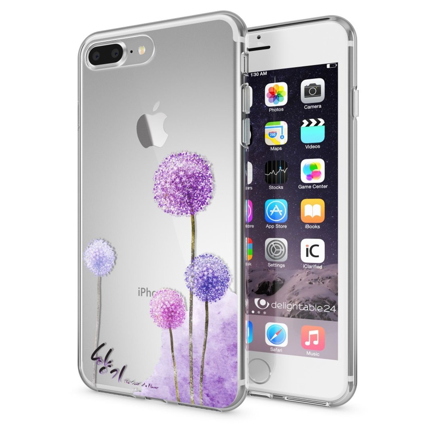Nalia Smartphone-Hülle Apple iPhone 7 Plus Apple iPhone 8 Plus 14 cm (5,5 Zoll), Motiv Silikon Hülle / Print Cover / Muster Schutzhülle / Design Case