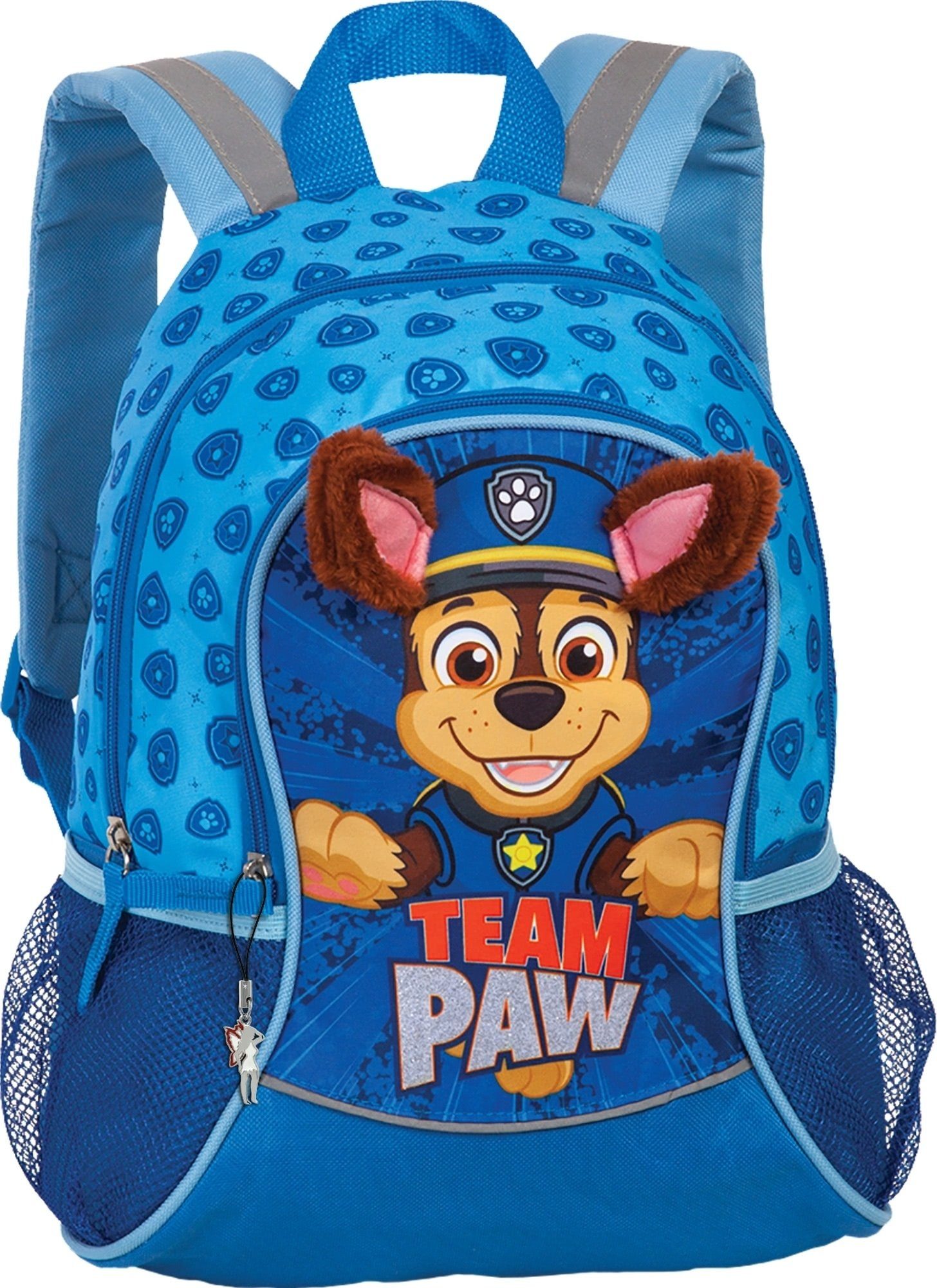 fabrizio® Rucksack Fabrizio Rucksack Kinder Chase Paw Patrol, Kinderrucksack Polyester, blau ca. 35cm hoch, Chase Paw Patrol