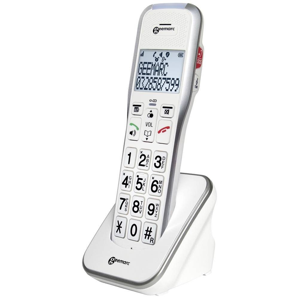 Geemarc schnurloses Seniorentelefon AMPLIDECT 595-2 PHOTO Seniorentelefon (Anrufbeantworter, Foto-Tasten)