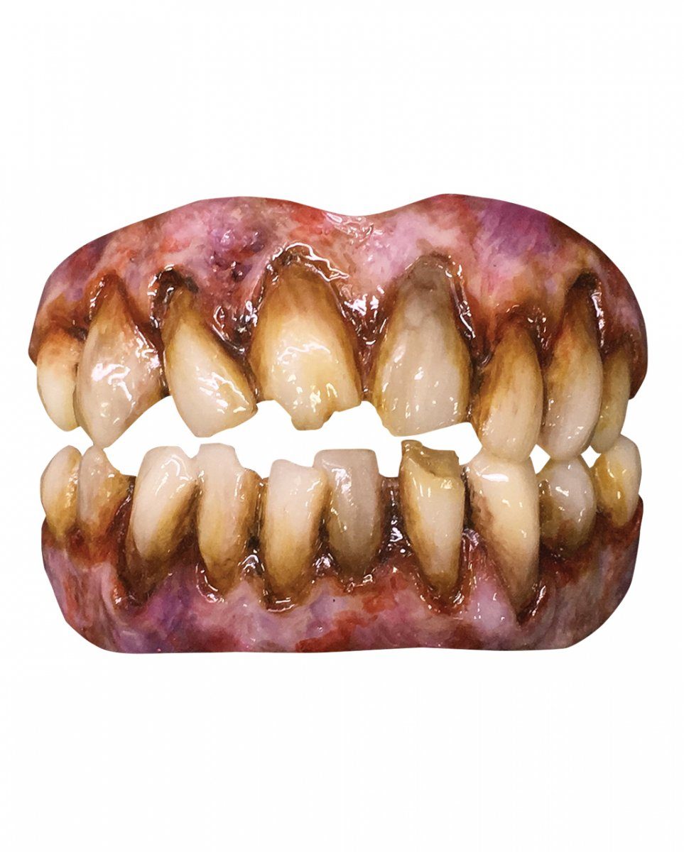 Trick or Treat Zombie-Kostüm Zombie Zähne Halloween – FX Veneers Set mit Ober &