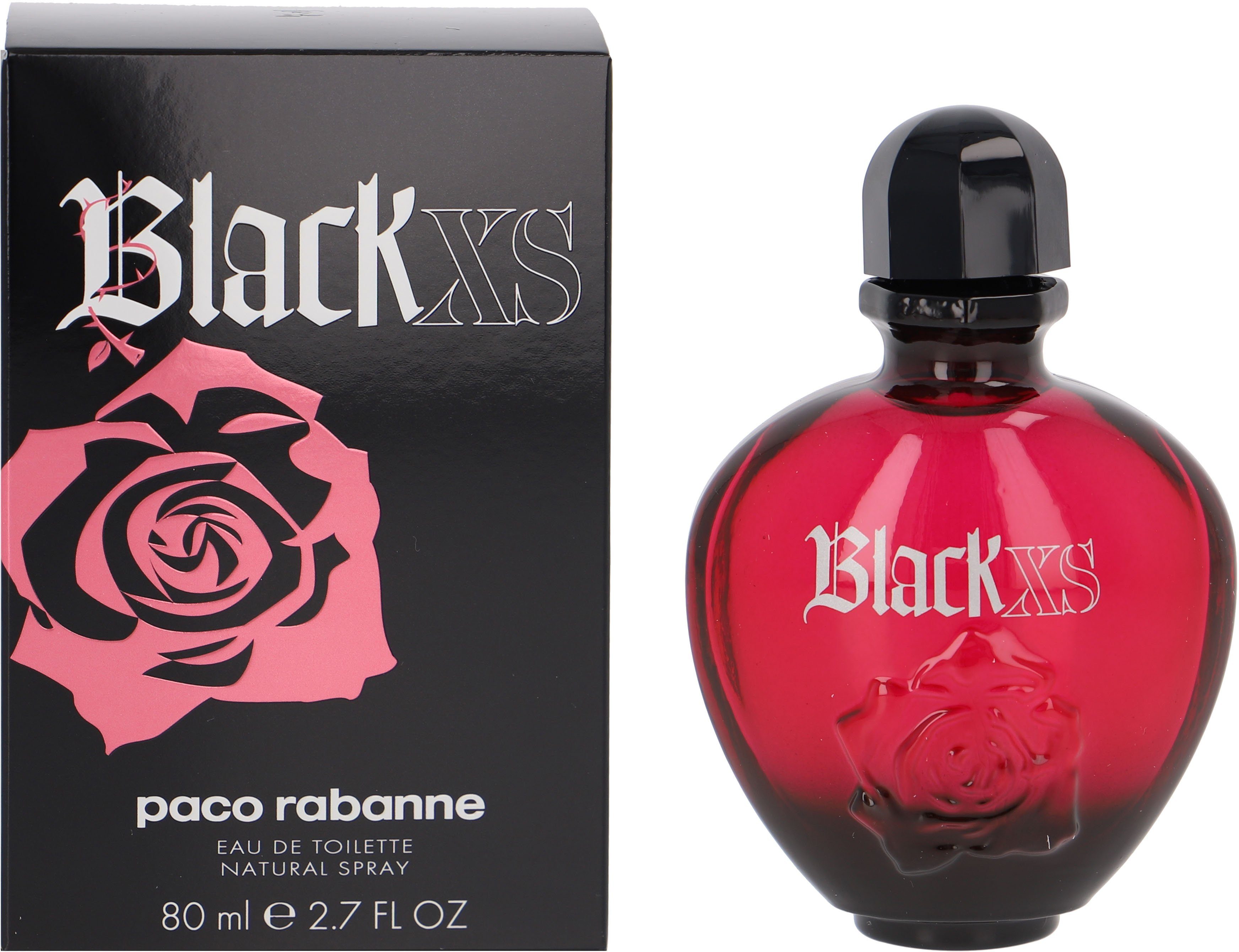 paco rabanne Eau de Toilette Black XS Elle, mit blumig-orientalischer Note