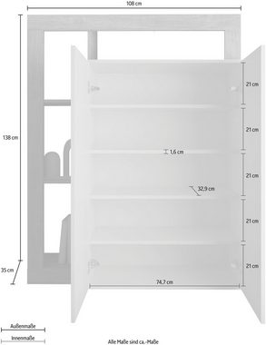 INOSIGN Schuhschrank Hamburg, Breite 108 cm Höhe 138 cm