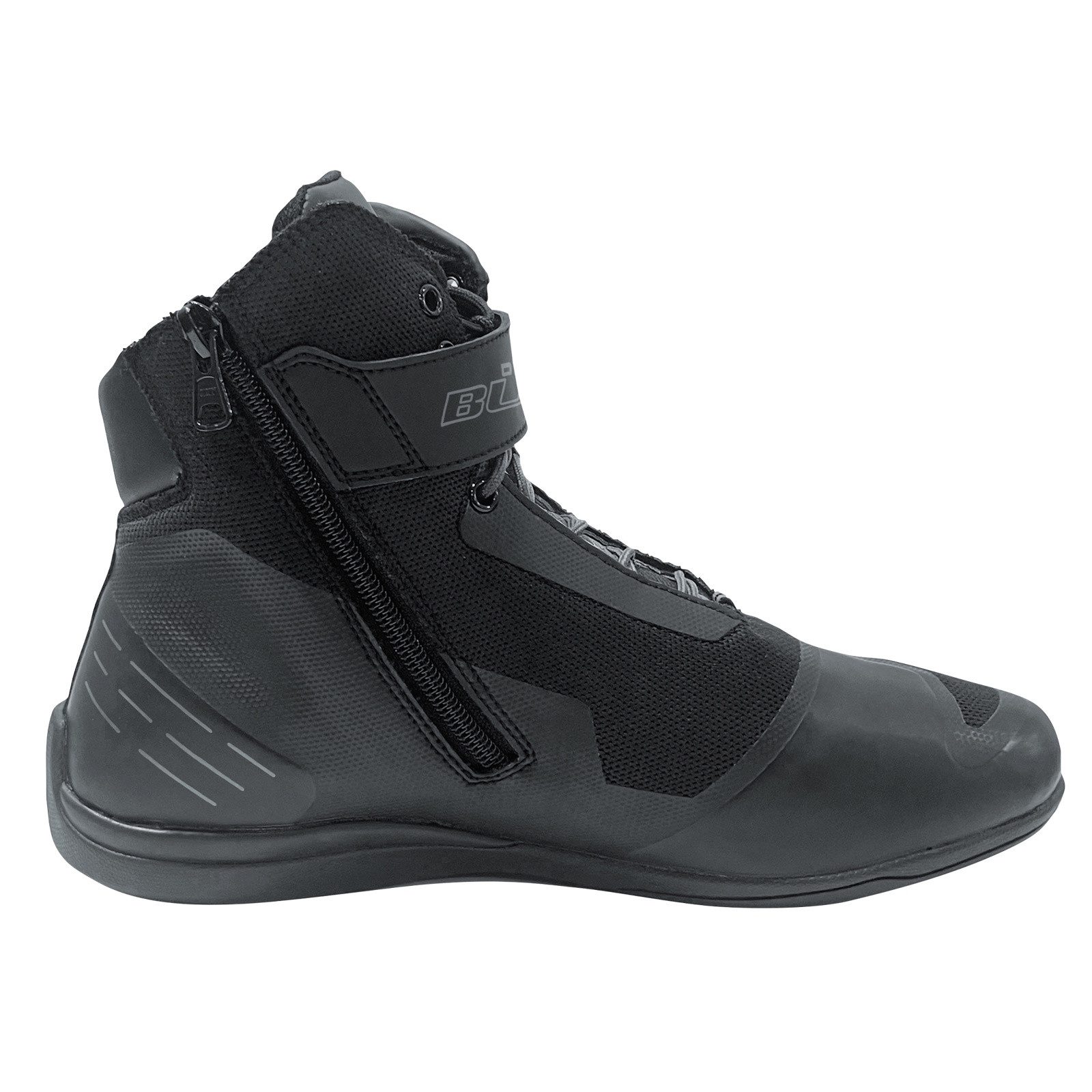 Büse Büse City Limit II Motorradschuhe Schwarz 47 Motorradstiefel (Packung, Antistatische und Öl- und Benzinfeste Sohle) motorradstiefel für herren