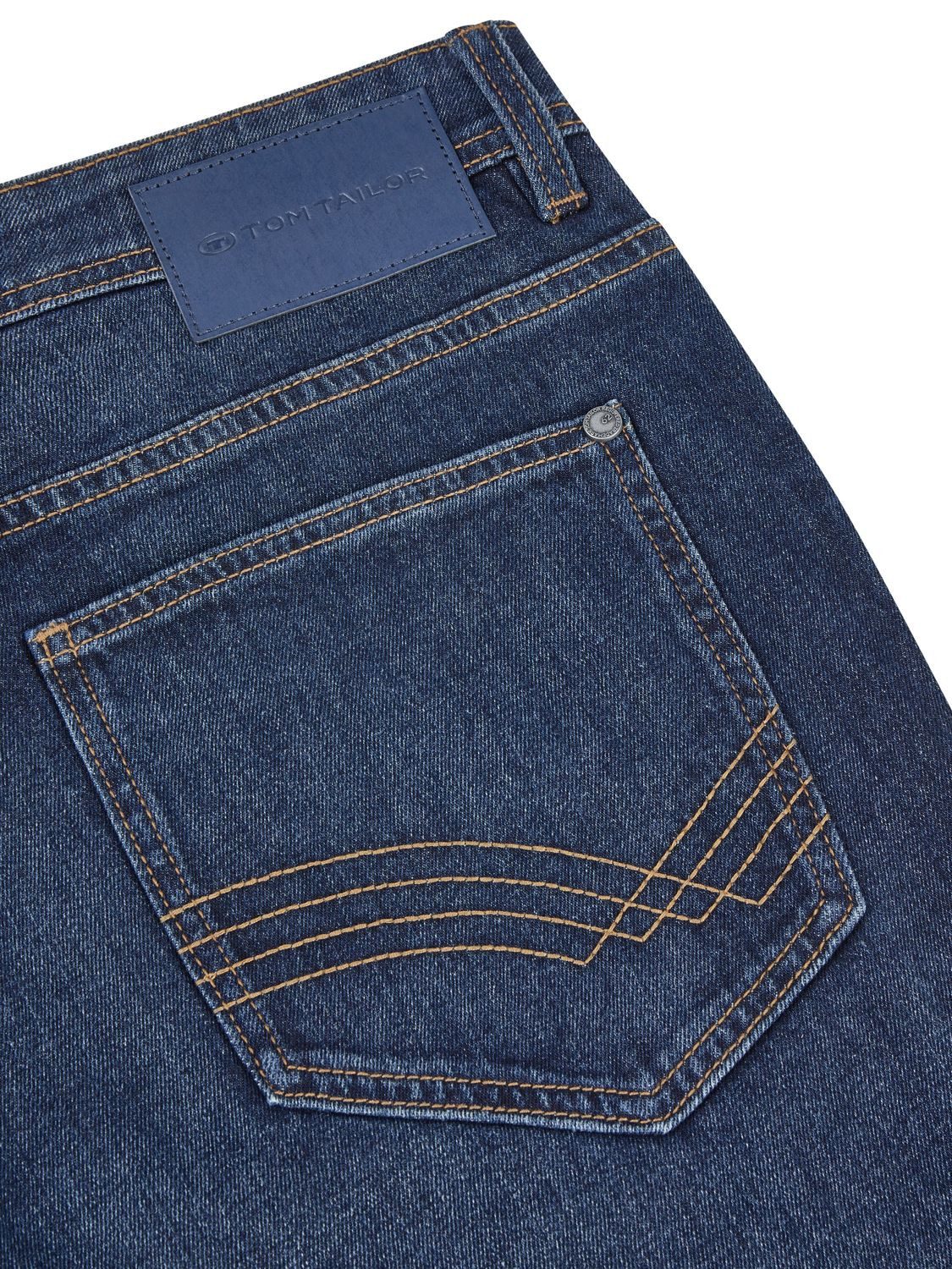 TOM TAILOR Straight-Jeans Herren Jeanshose Josch Regular Fit Denim Hose mit Stretch – Bild 4 von 4