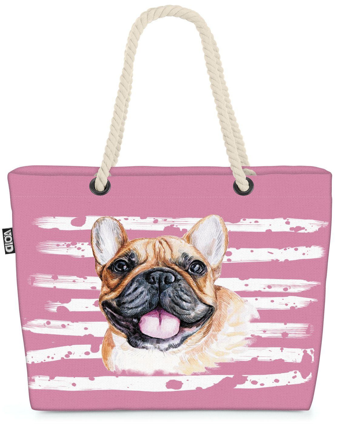 VOID Strandtasche (1-tlg), Französische Bulldogge Frenchie Hund