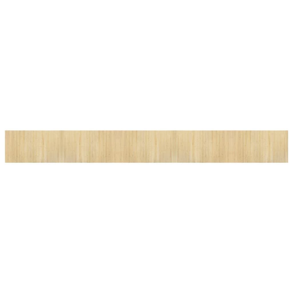Teppich Teppich Rechteckig Hell Natur 60x500 cm Bambus