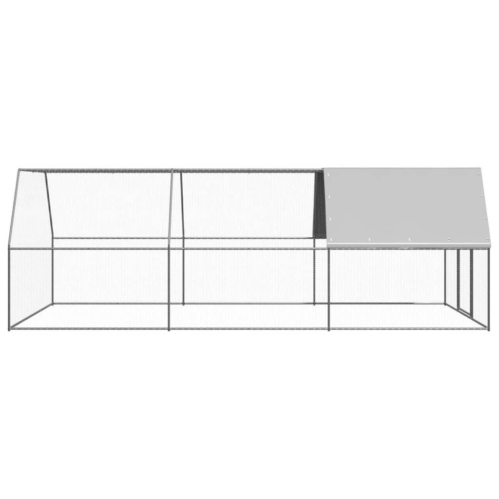 vidaXL Hühnerstall, Outdoor-Hühnerkäfig 3x6x2 m Verzinkter Stahl
