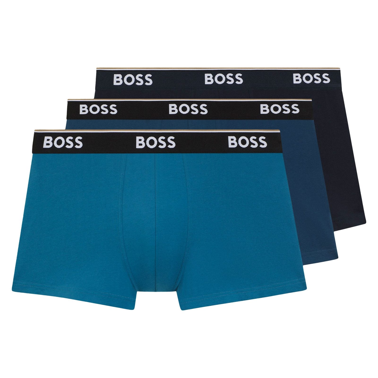 BOSS Trunk Cotton Stretch (3-St) mit umlaufend eingewebtem Markenschriftzug günstig online kaufen